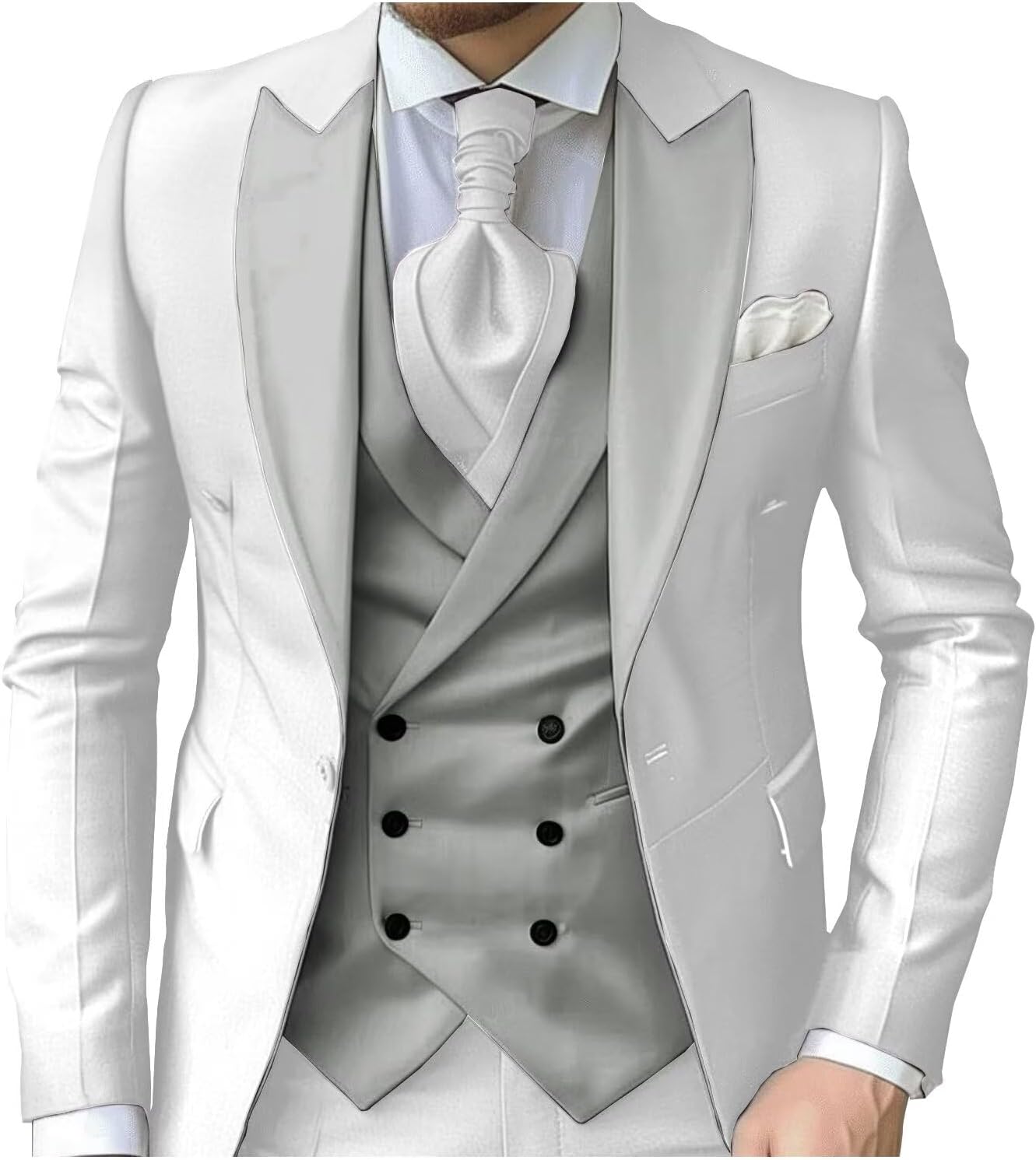 eBexxin - Suits for Men Slim Fit 3 Piece