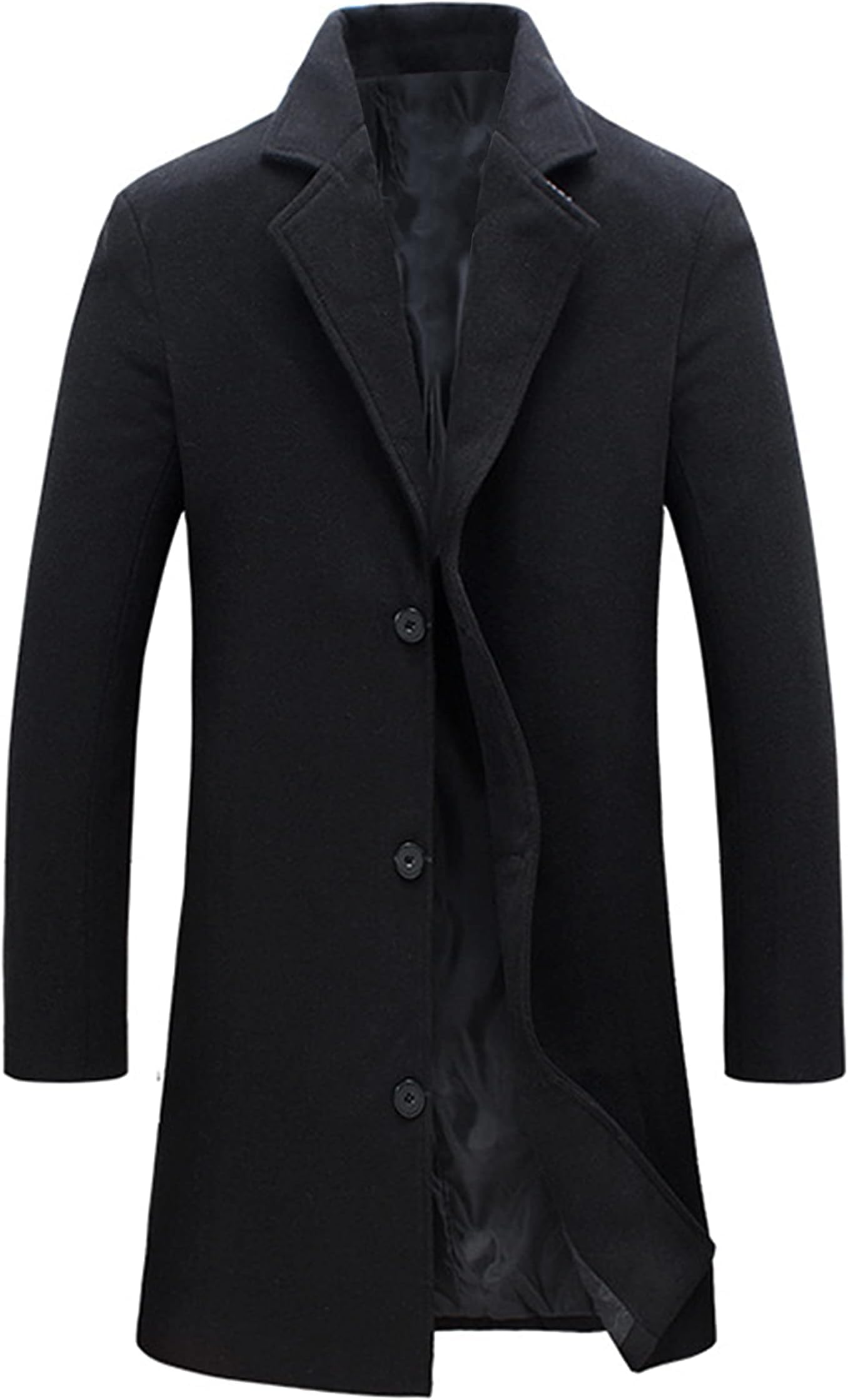 eBexxin - Men's Wool Blend Pea Coat