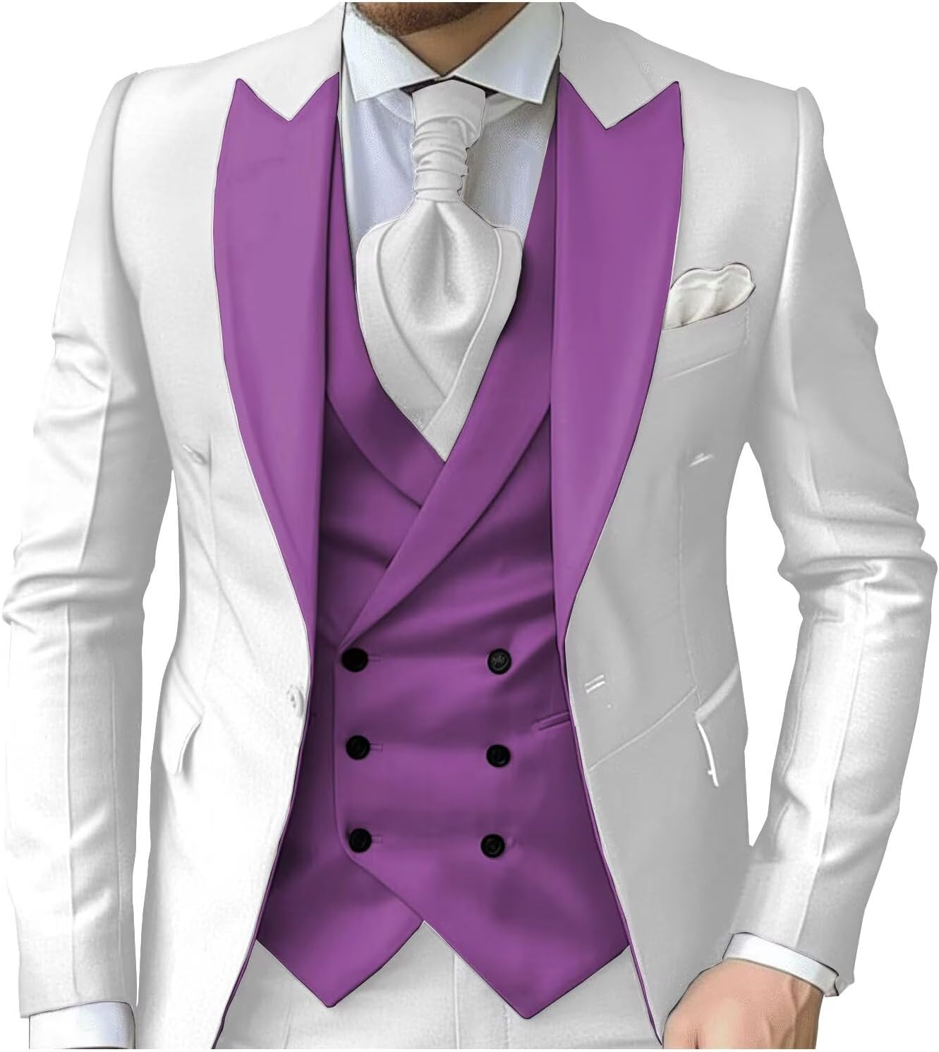 eBexxin - Suits for Men Slim Fit 3 Piece
