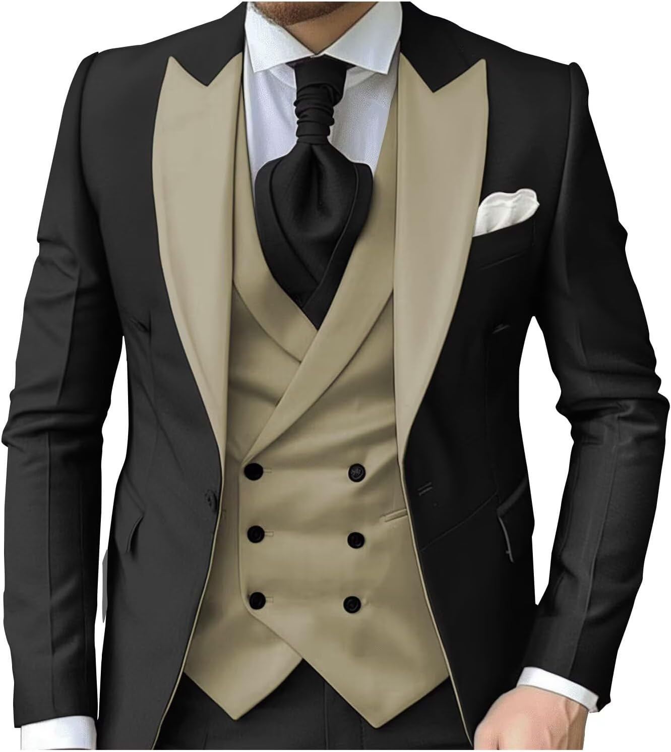 eBexxin - Suits for Men Slim Fit 3 Piece