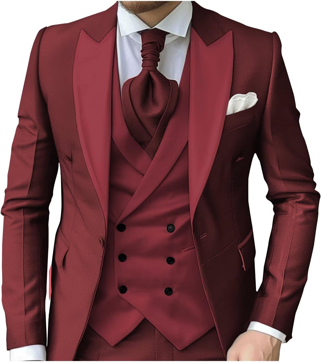 eBexxin - Suits for Men Slim Fit 3 Piece