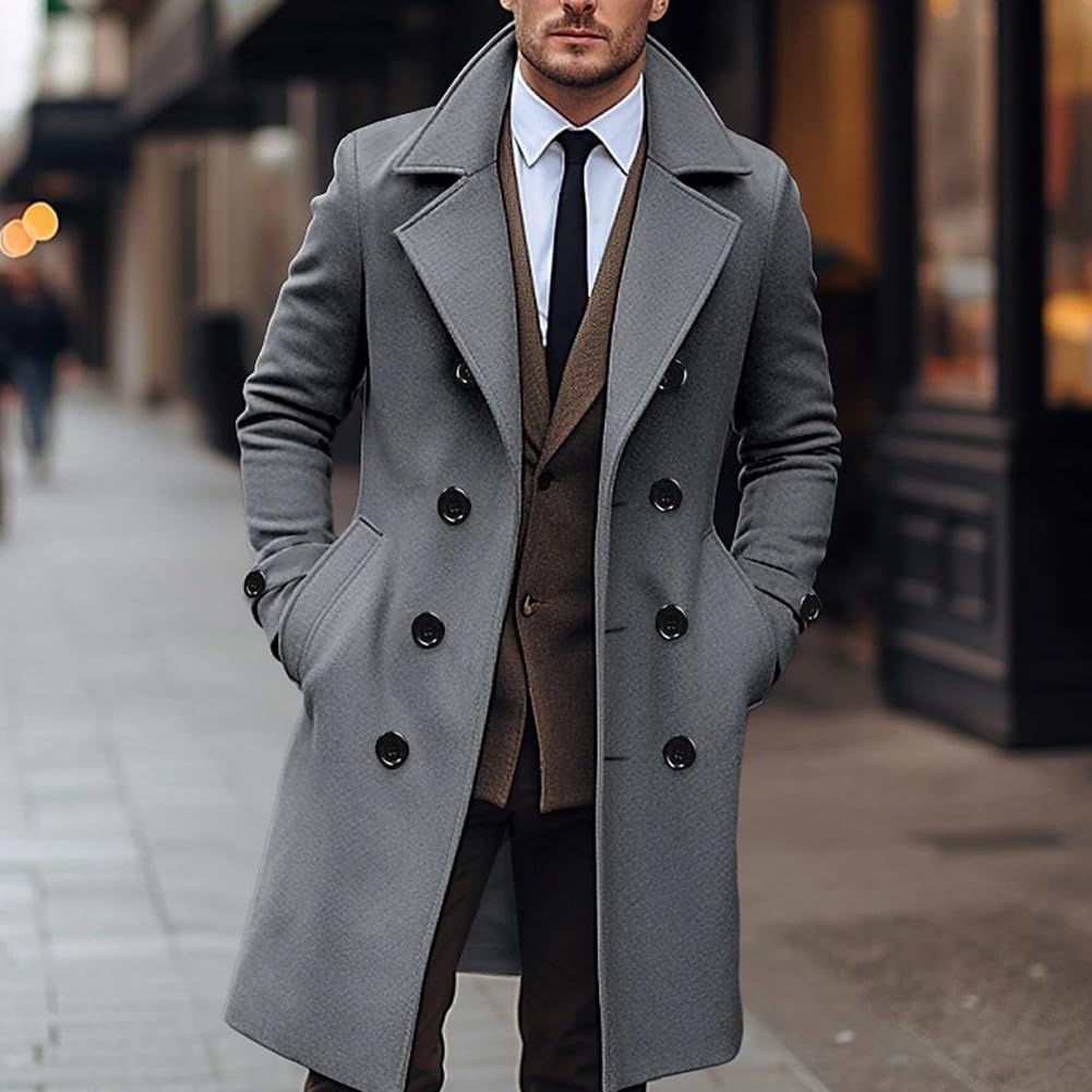 eBexxin - Men's Thick Wool Winter Coat