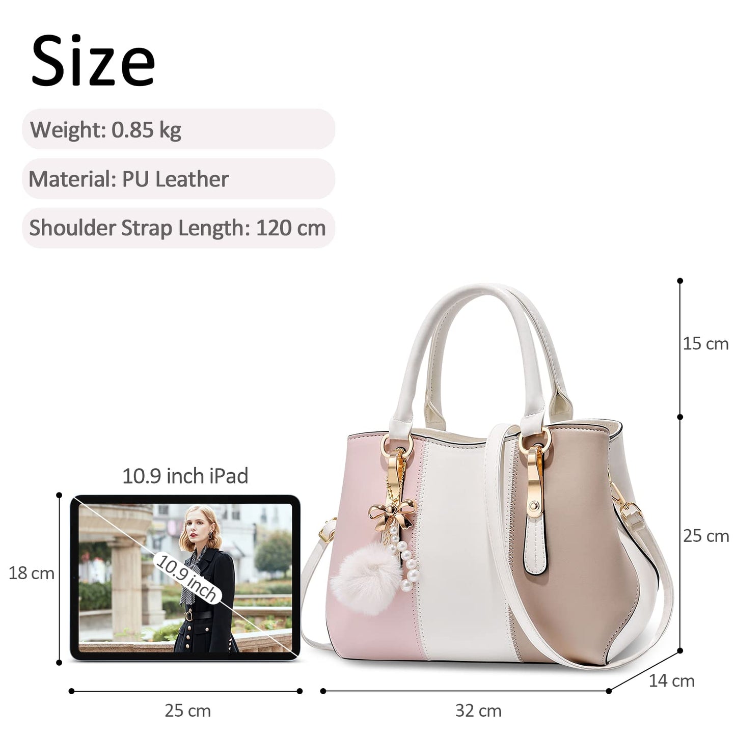 EBXN Bolsos de Mano de Mujer
