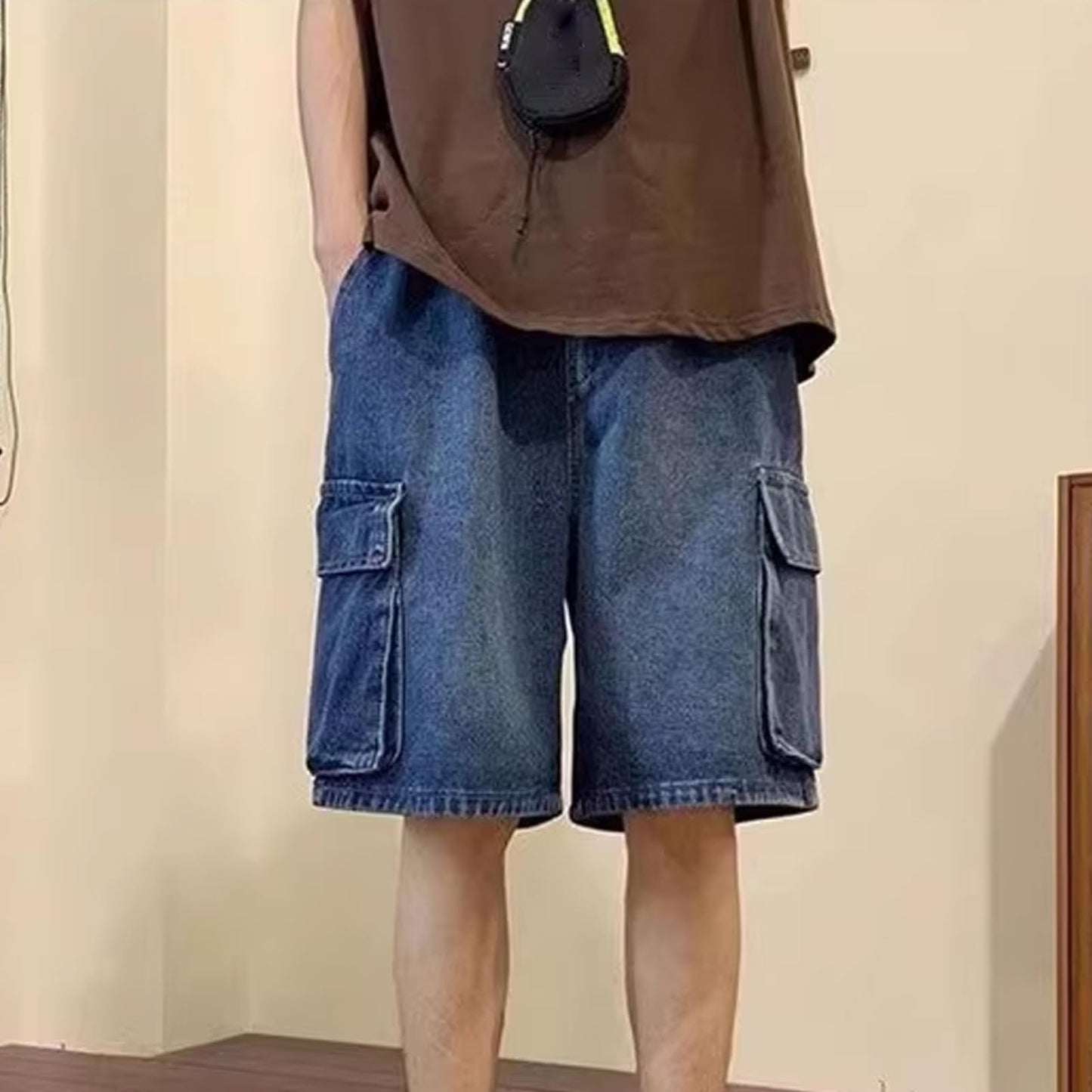 Baggy Jeans Shorts Men