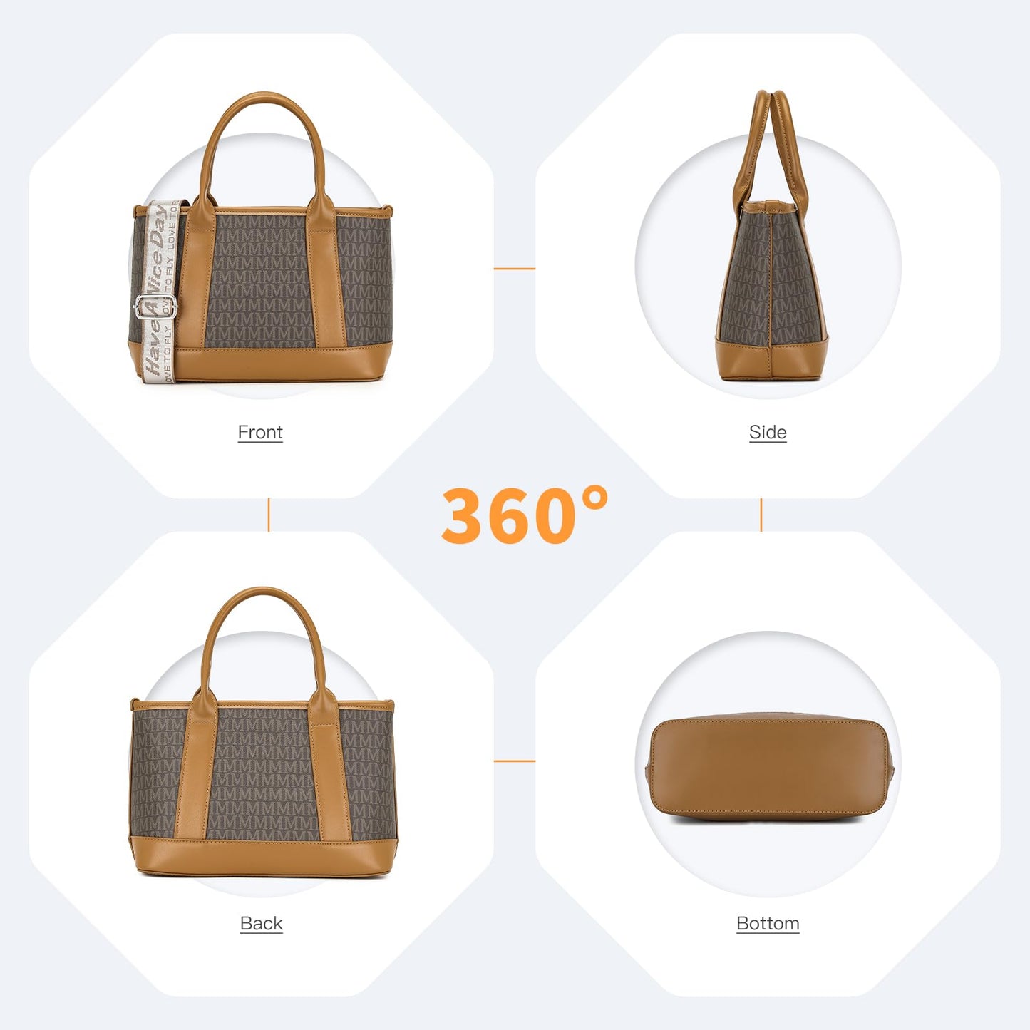 EBXN bolso bandolera de piel PU