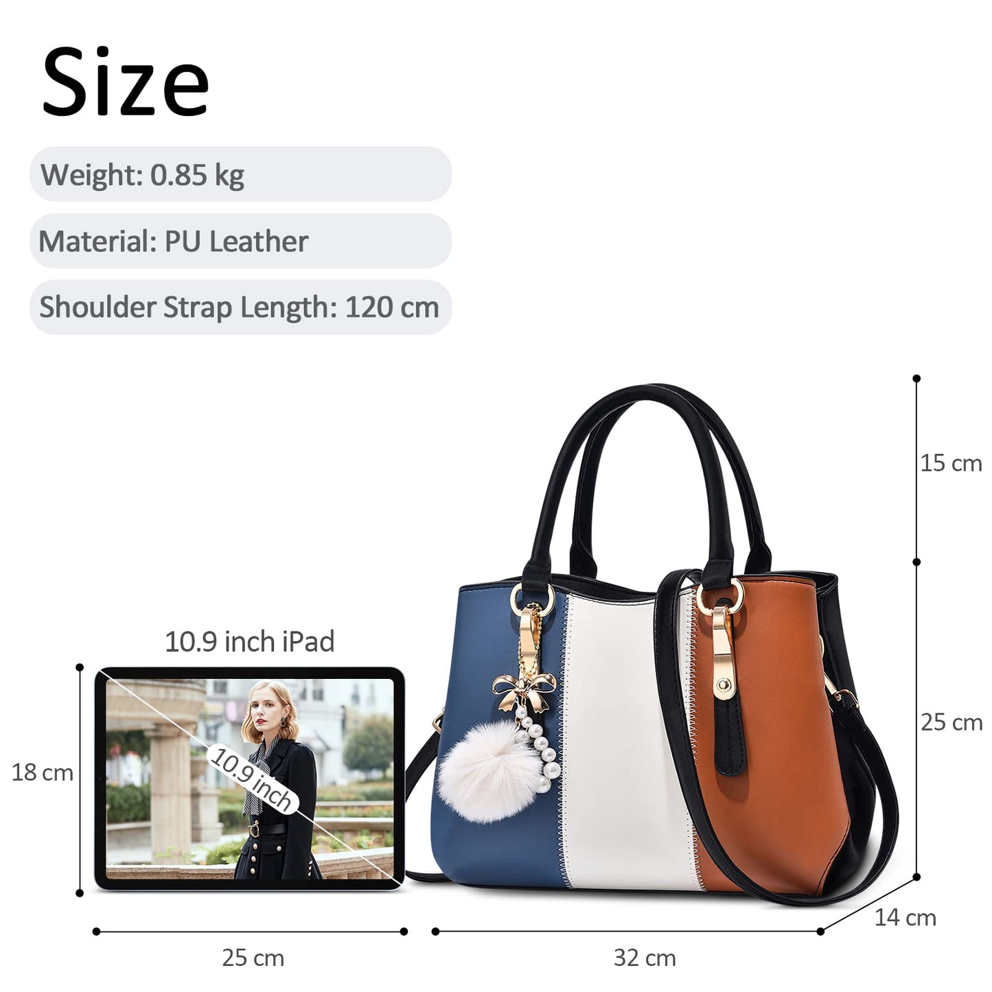 EBXN Bolsos de Mano de Mujer