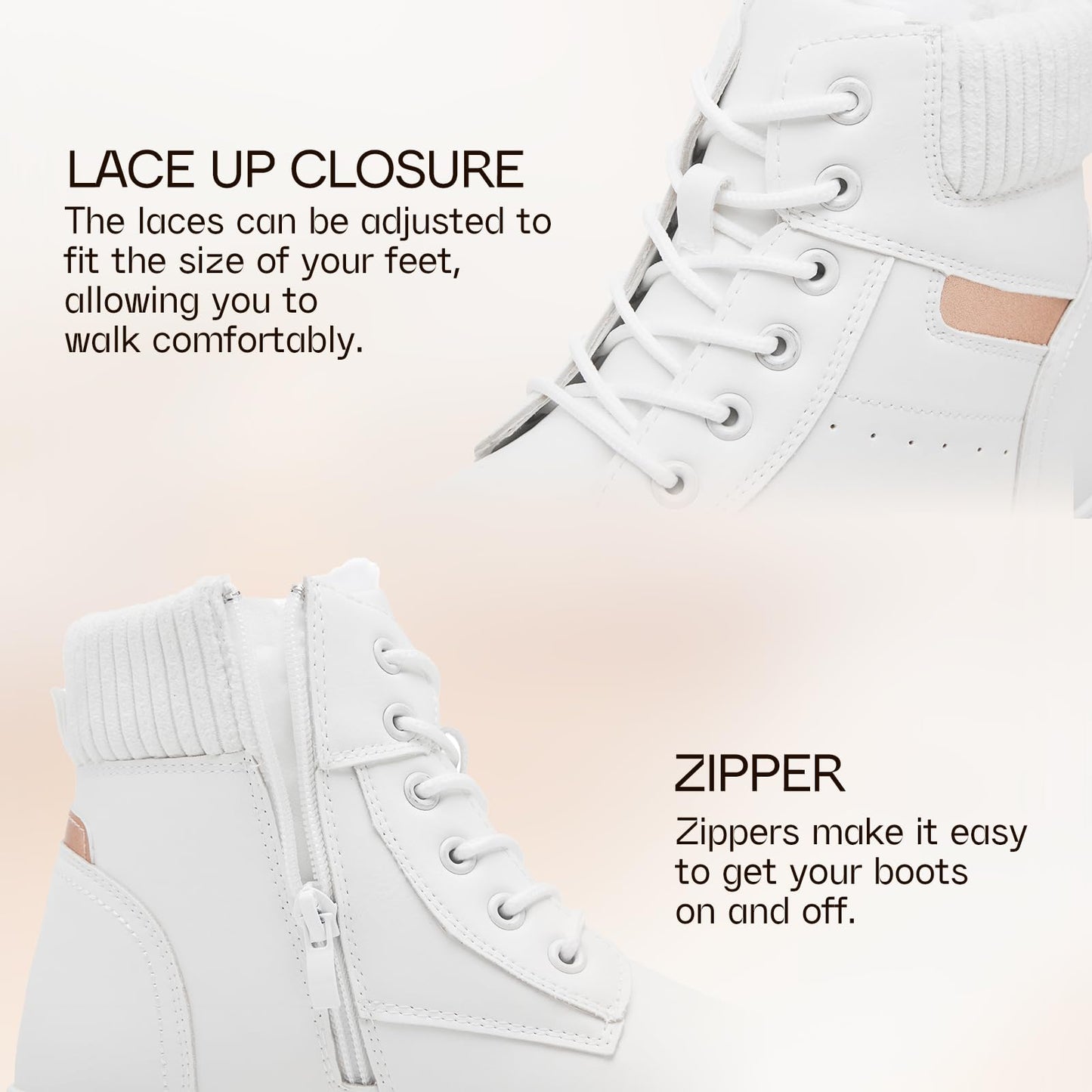 EBXN Women's Waterproof Boots