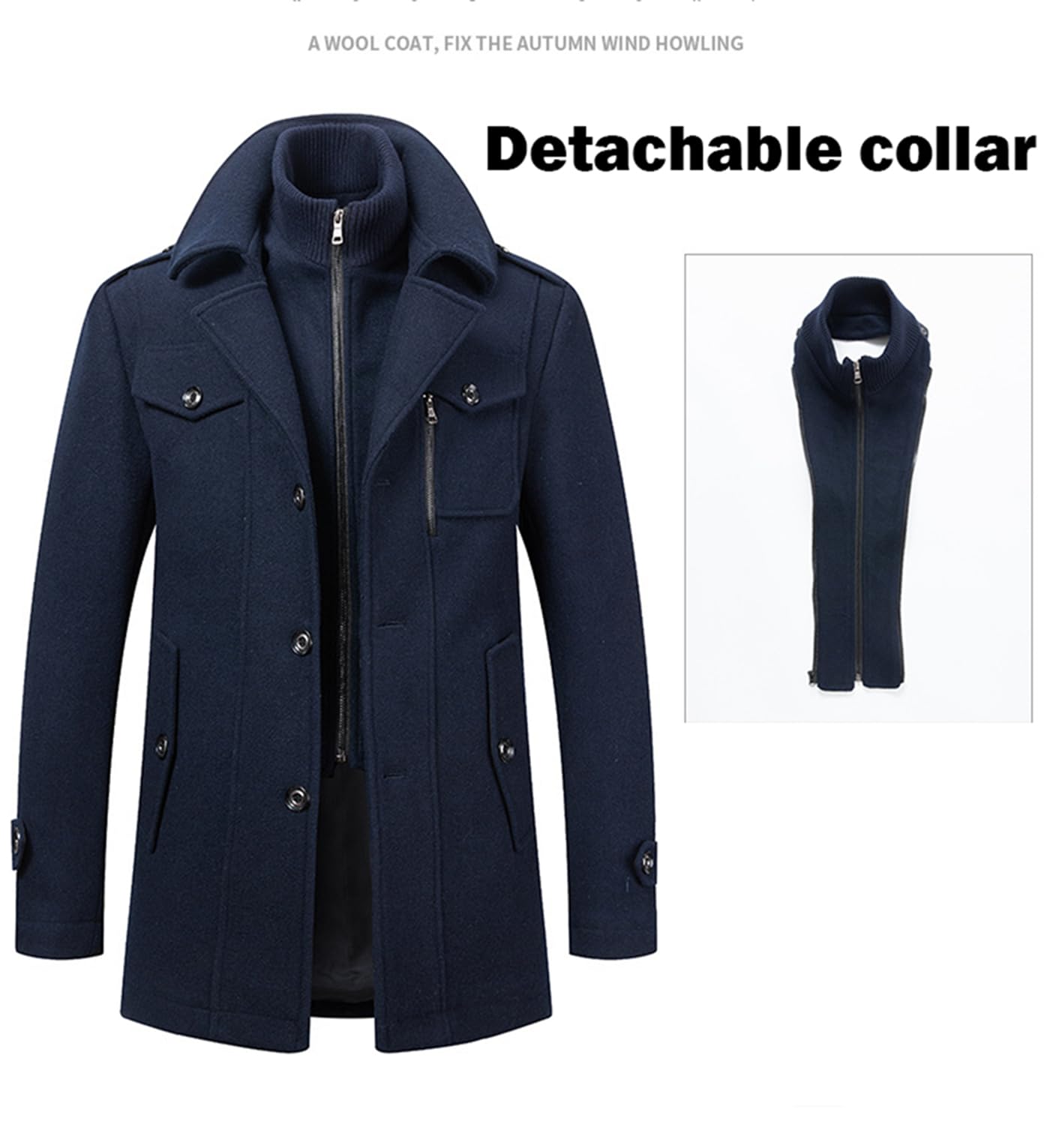 Ebexxin -Men's Trench Stylish, Business Coat