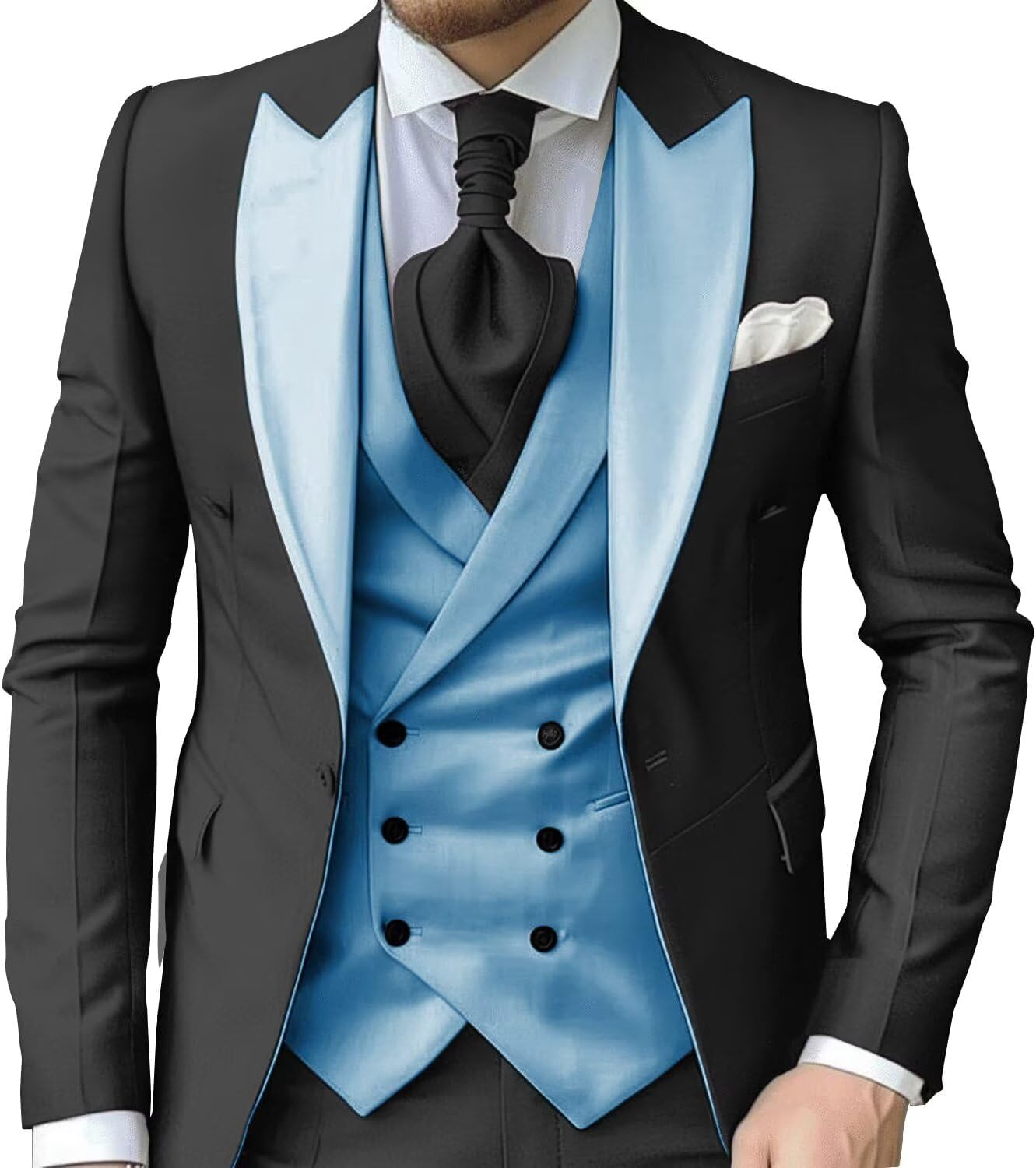 eBexxin - Suits for Men Slim Fit 3 Piece