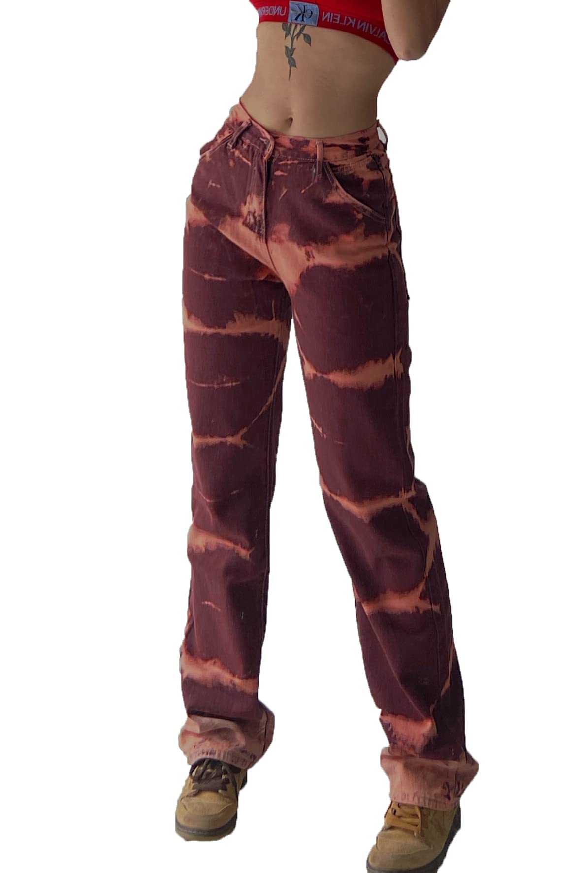 EBXN Tiro Alto Wide Rectos Jeans