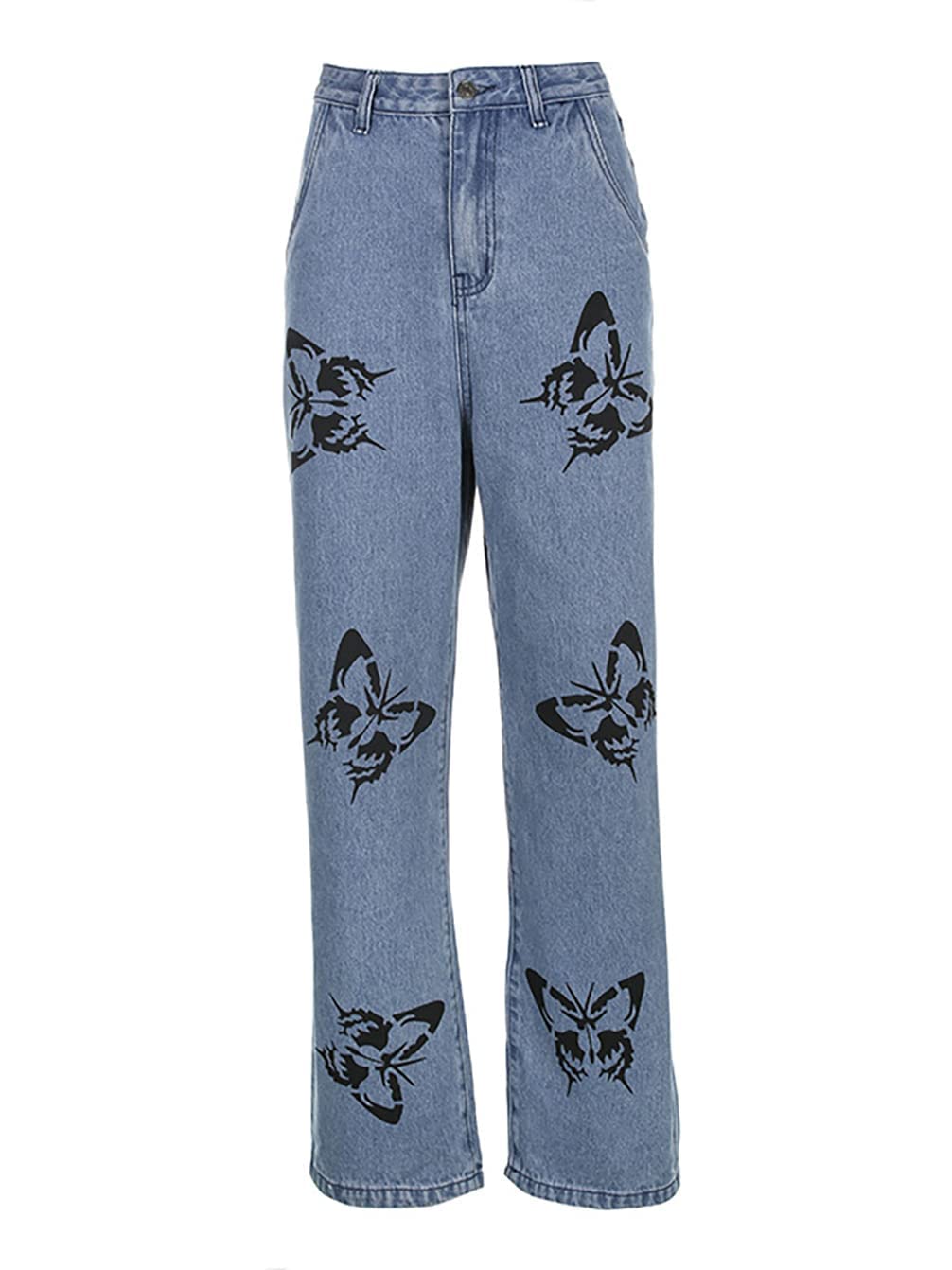 EBXN Tiro Alto Wide Rectos Jeans
