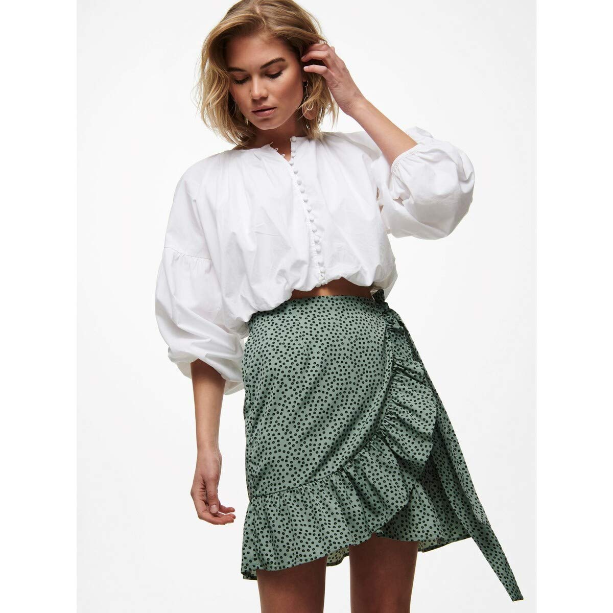 EBXN Wrap Skirt Wvn Noos Falda para Mujer