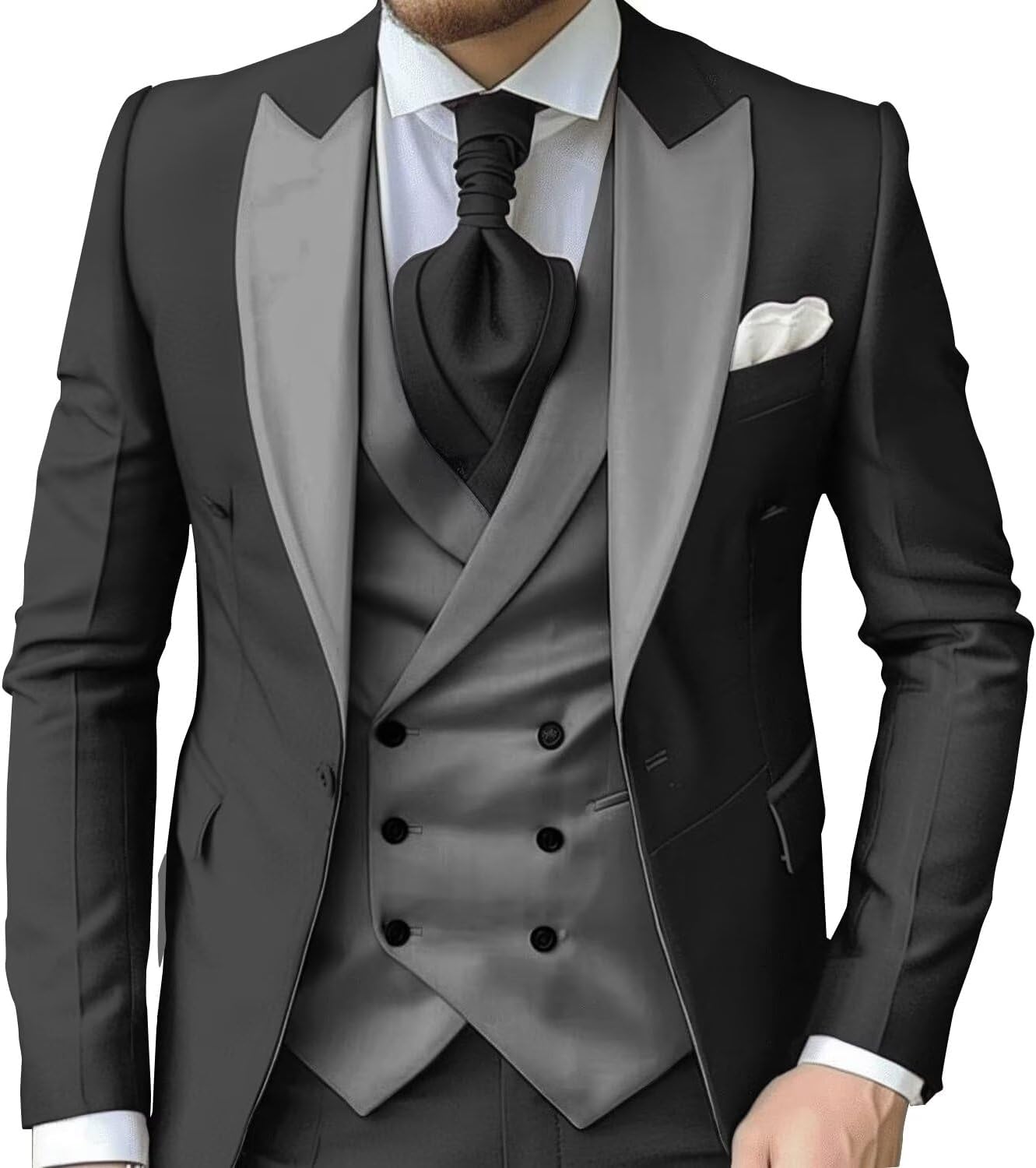 eBexxin - Suits for Men Slim Fit 3 Piece