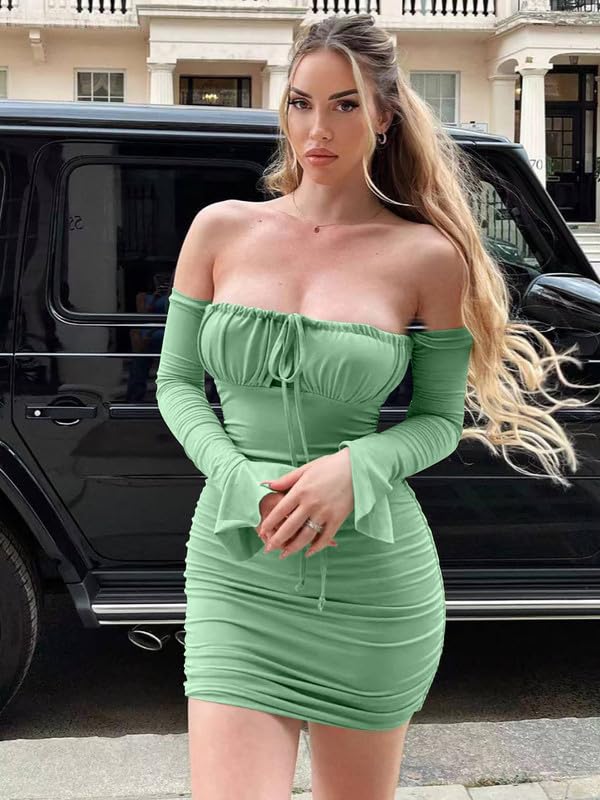 Vestido Sexy Mujer Manga Larga