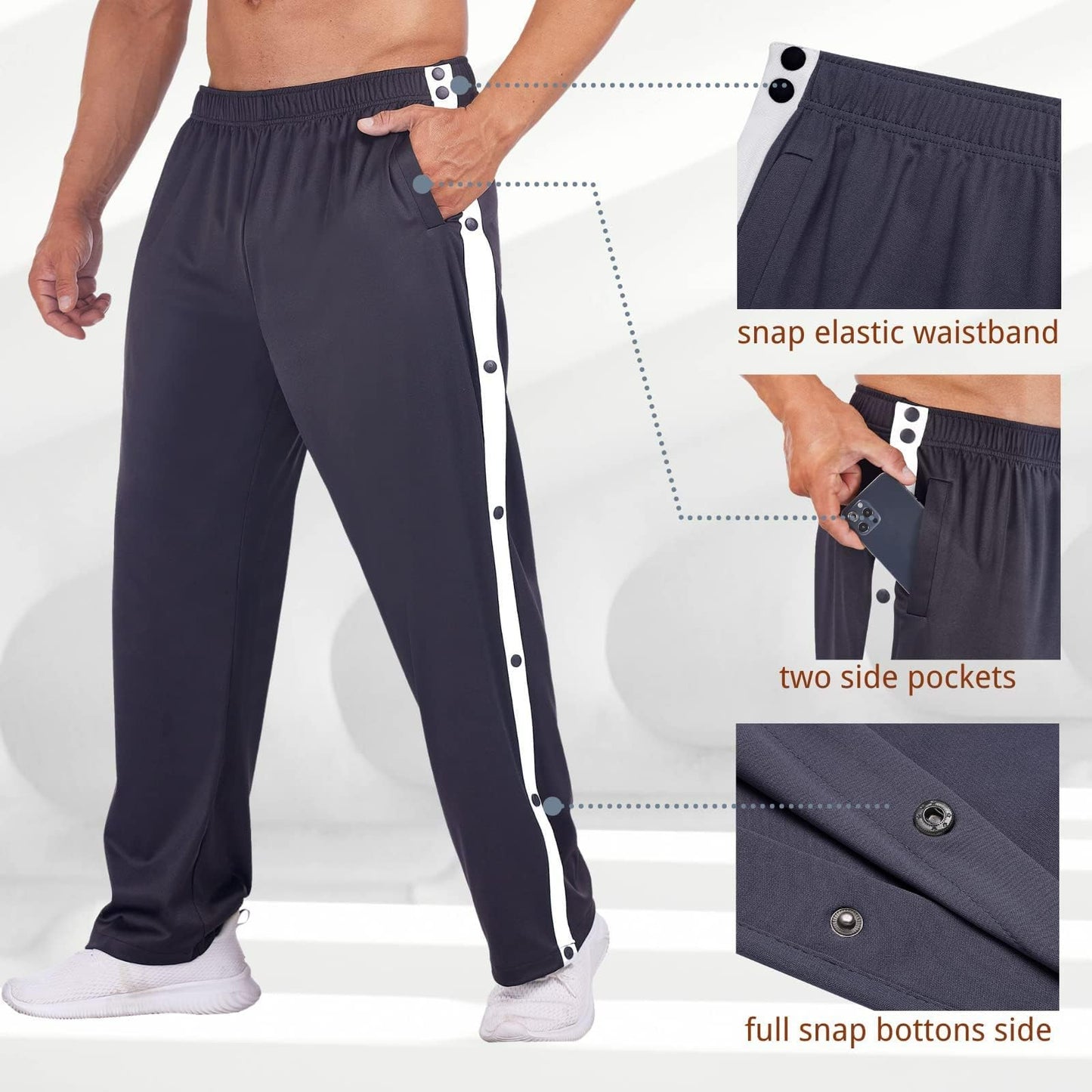 EBXN Pantalone de Jogging para Hombre