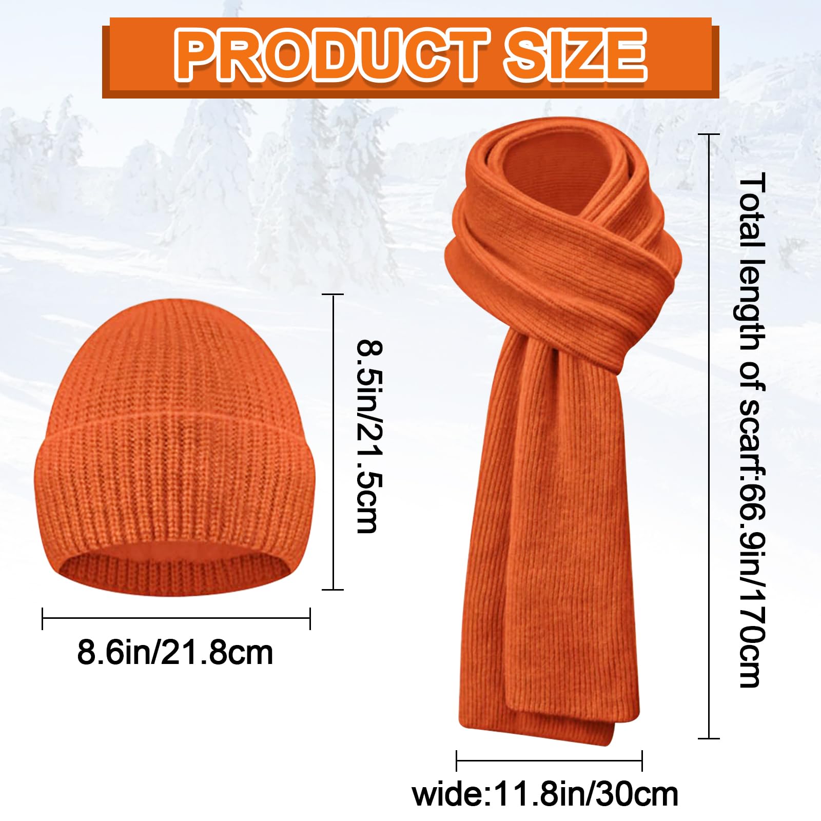 EBXN - Gorro de invierno para mujer