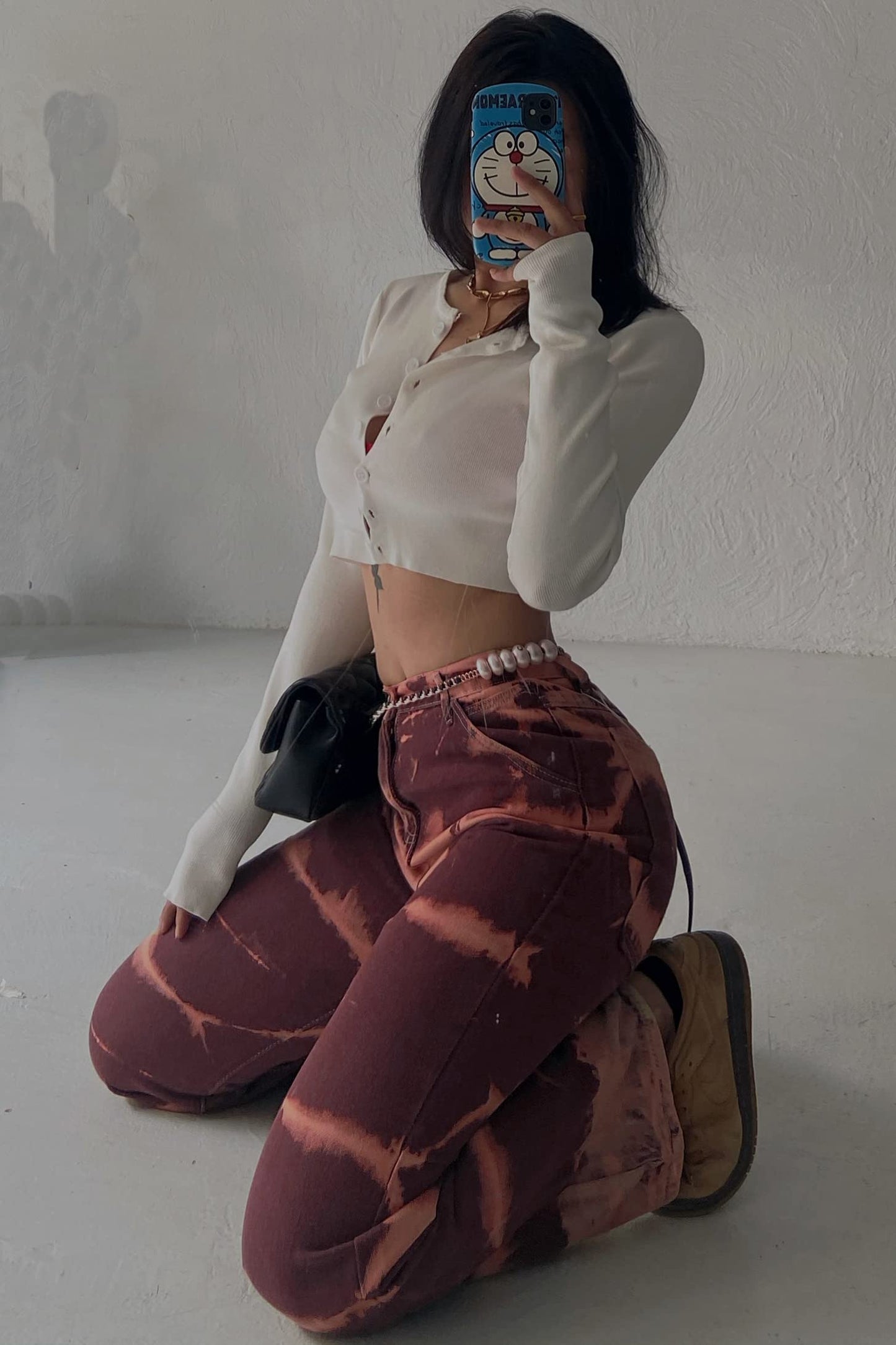 EBXN Tiro Alto Wide Rectos Jeans