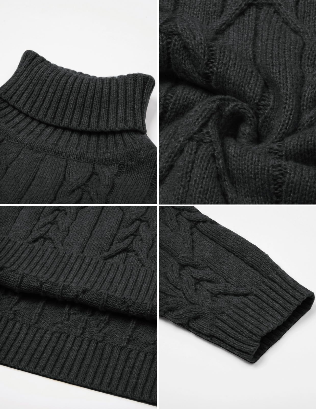 EBXN Men's Turtneck Pullover Sweaters