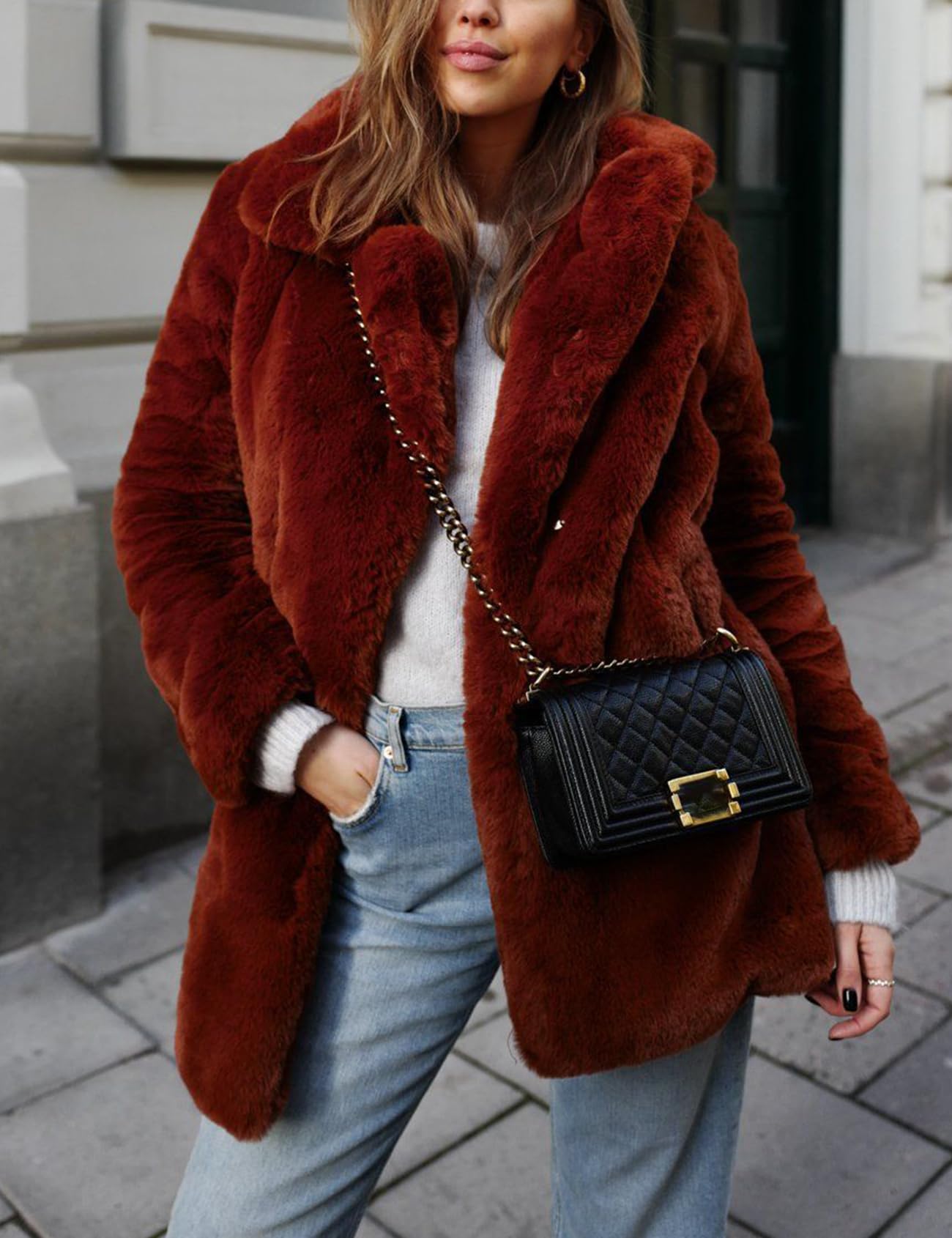 EBXN Winter Faux Fur Jackets