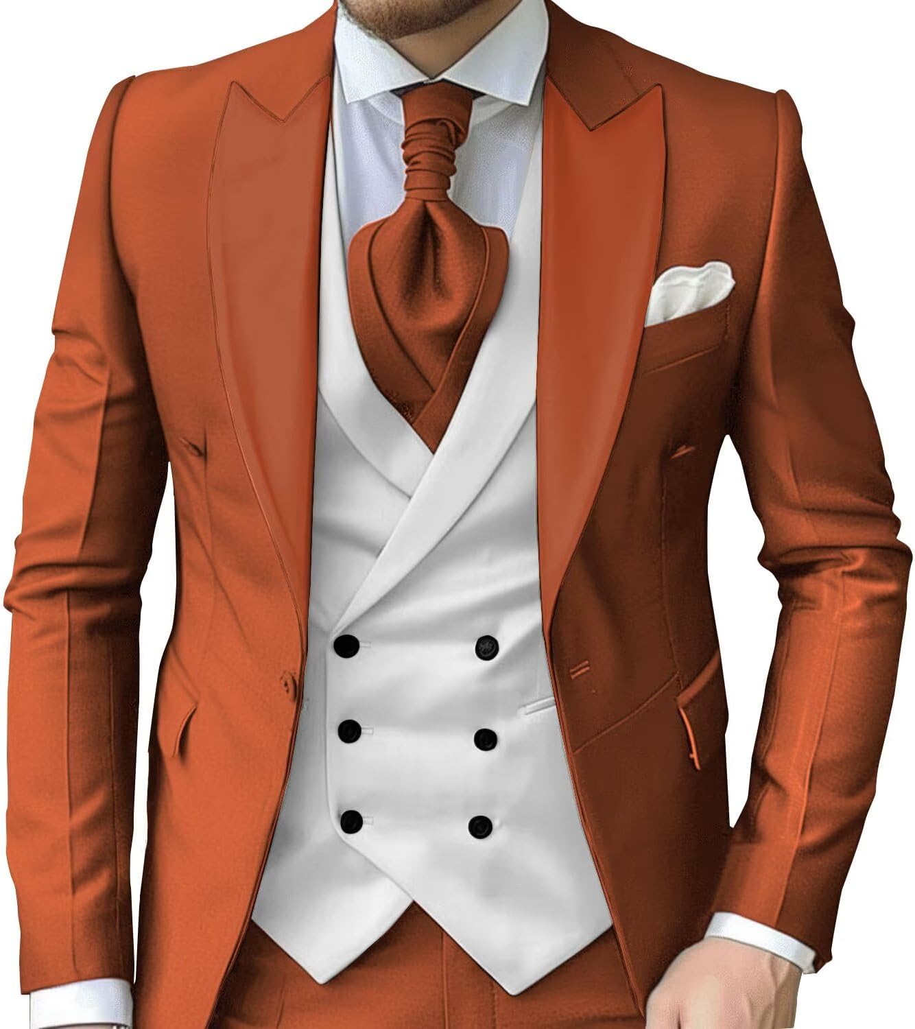 eBexxin - Suits for Men Slim Fit 3 Piece