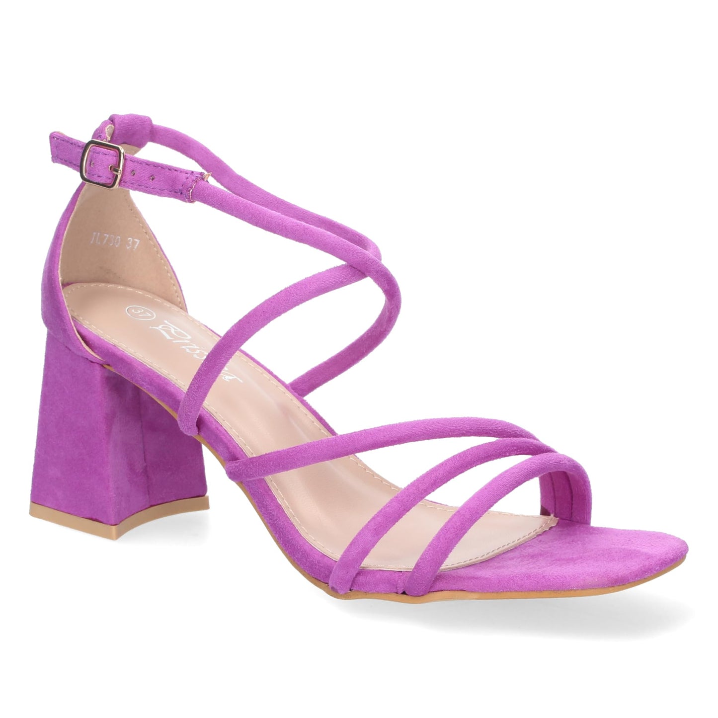 EBXN Sandalia de Tacon para Mujer