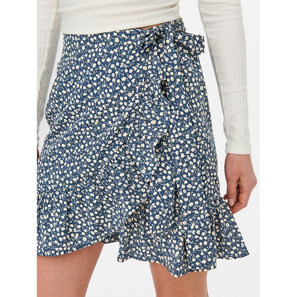 EBXN Wrap Skirt Wvn Noos Falda para Mujer