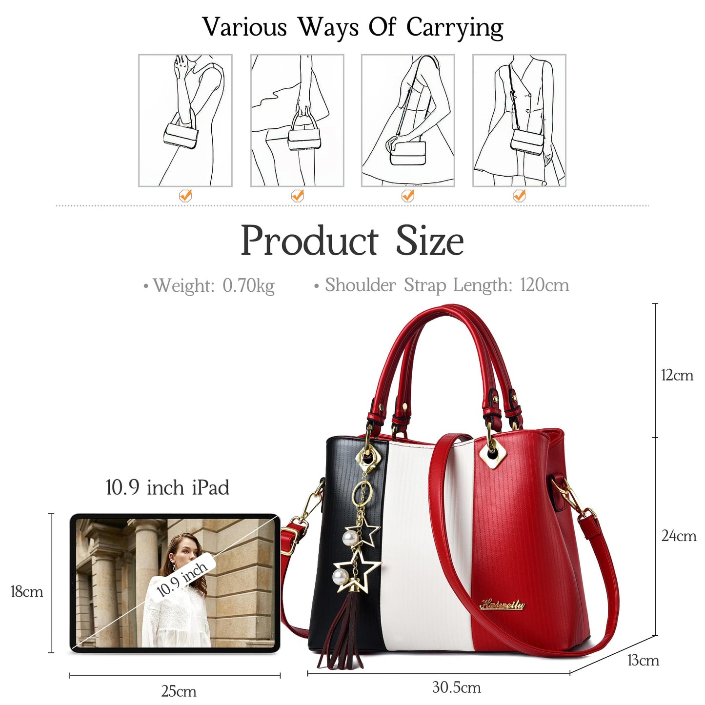 EBXN Elegante Bolsos De Mano
