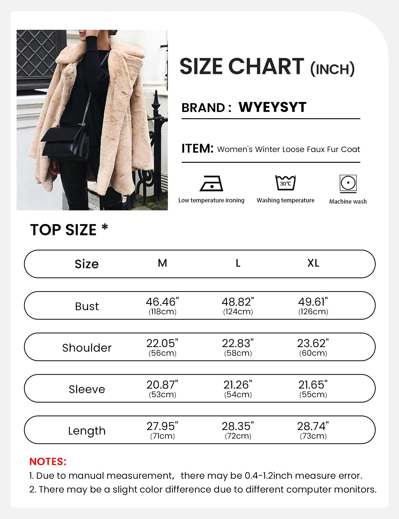 EBXN Winter Faux Fur Jackets
