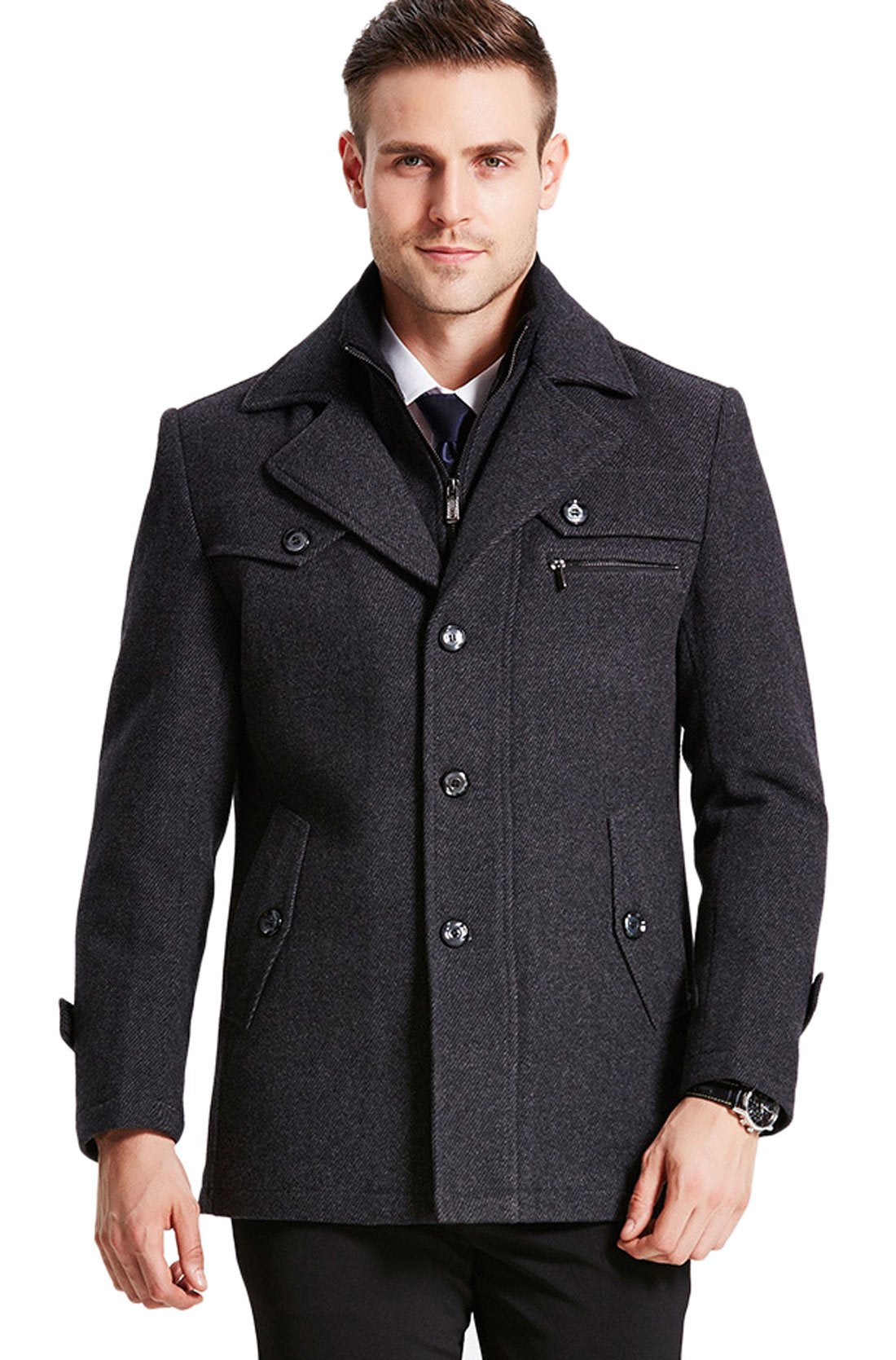 eBexxin - Men's Gentle  Blend Pea Coats