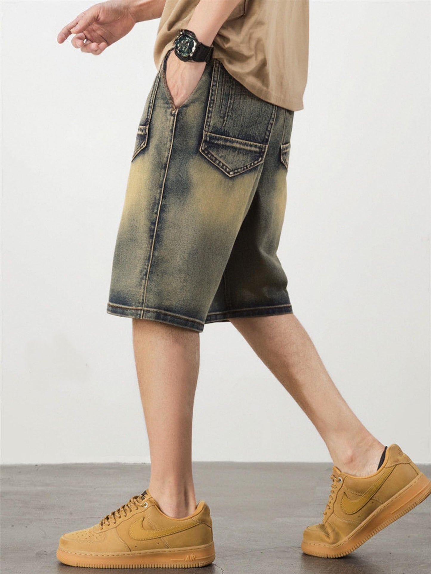 Men Denim Shorts Classic