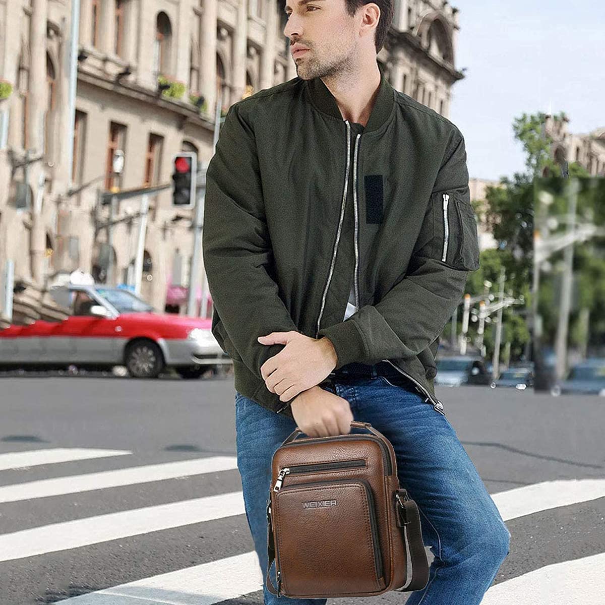 EBXN - Bolsos Bandolera para Hombre