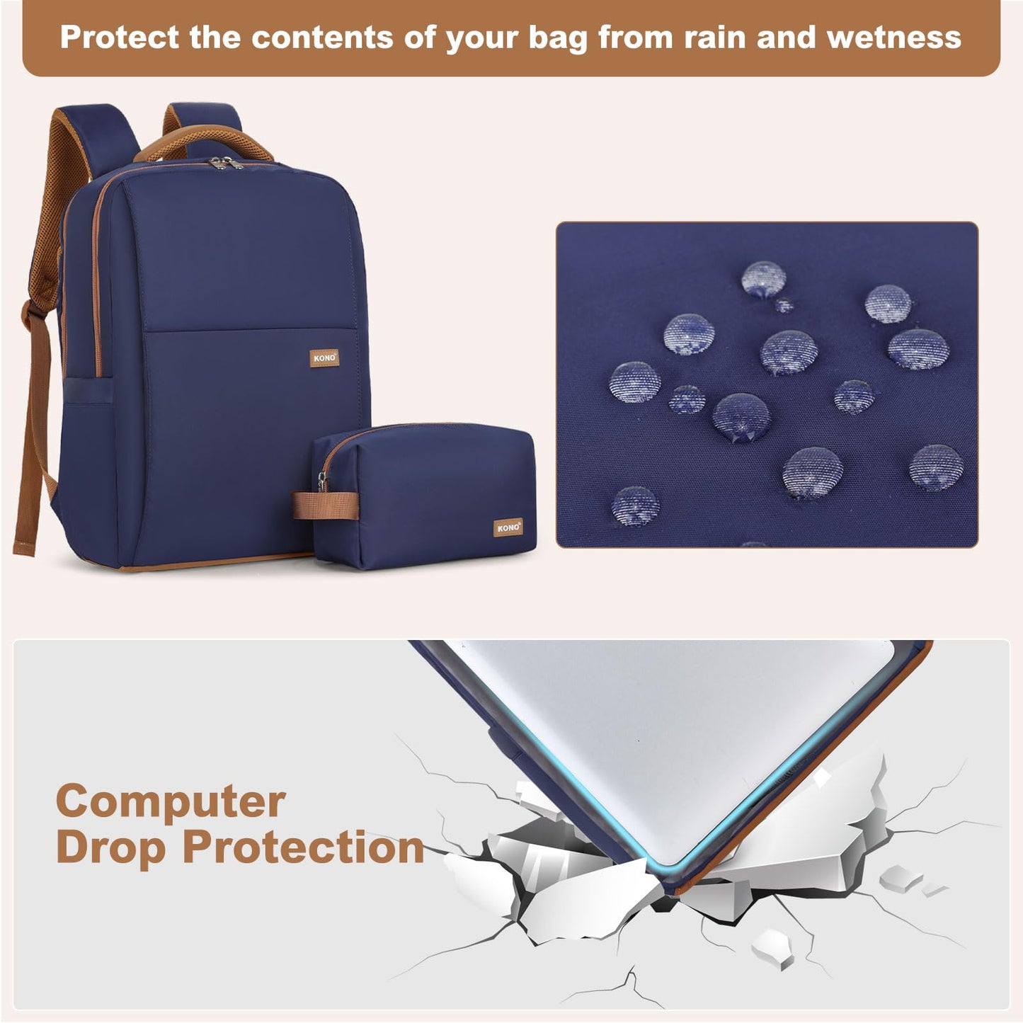 EBXN Mochila para Ordenador Portatil