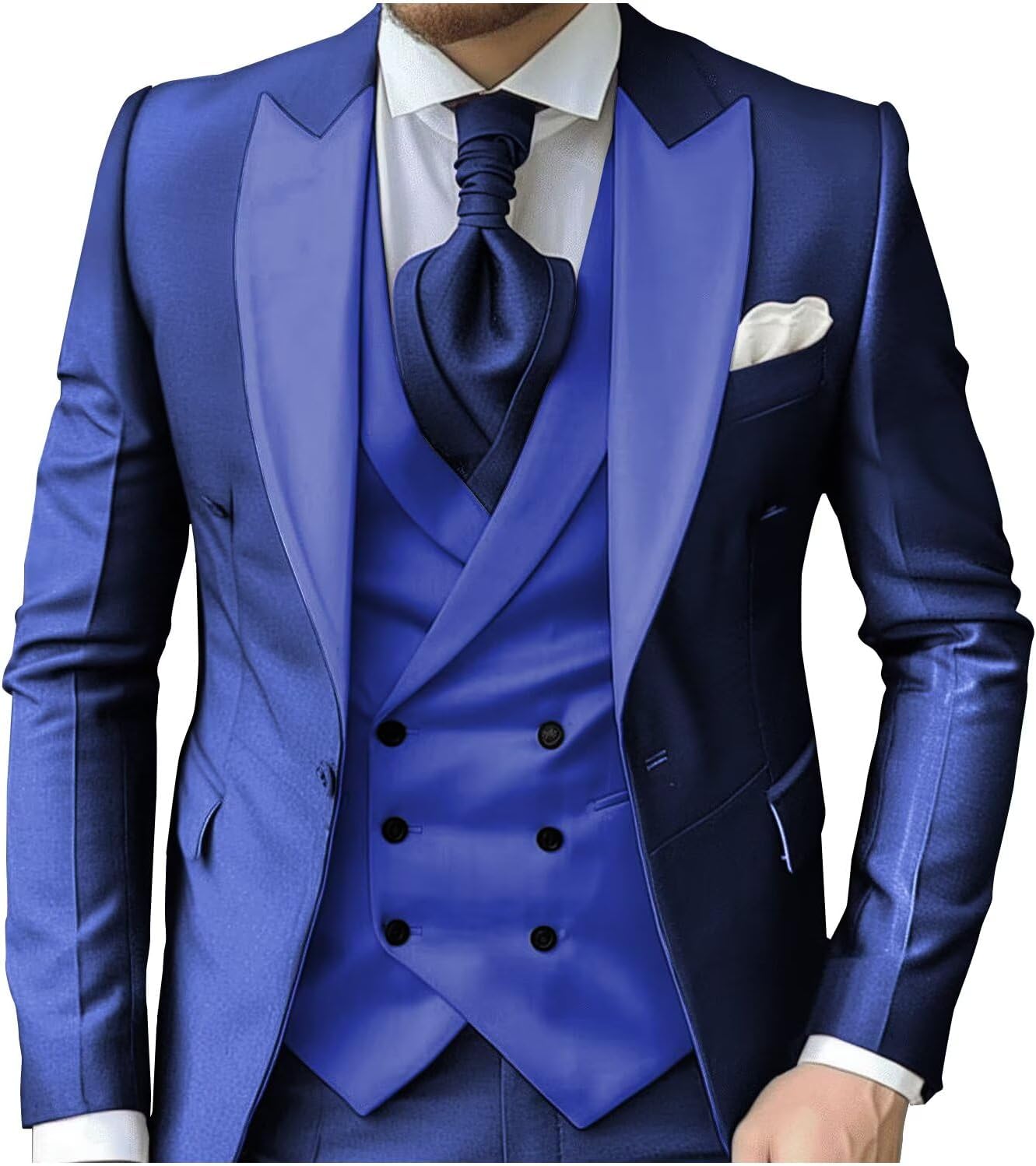 eBexxin - Suits for Men Slim Fit 3 Piece