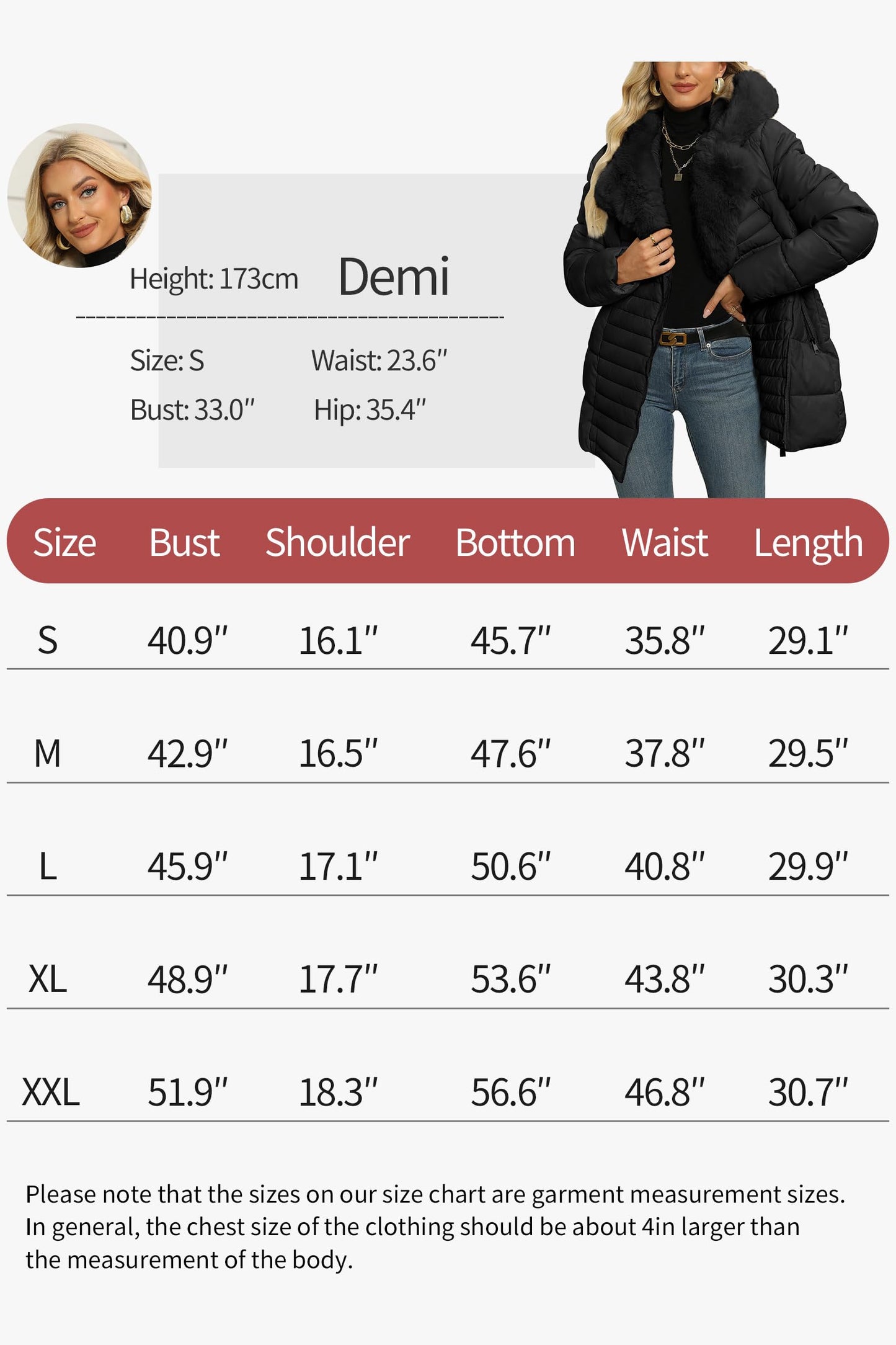 EBXN Winter Puffer Jacket Cold-Resistant