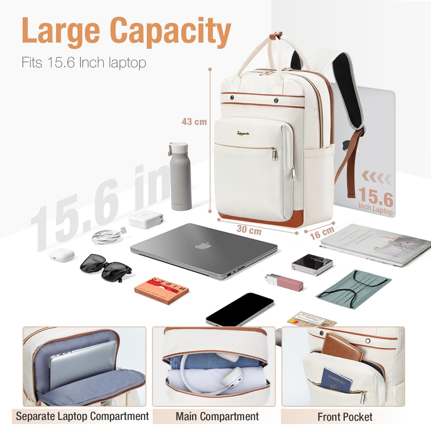 EBXN Mochila para Ordenador Portátil