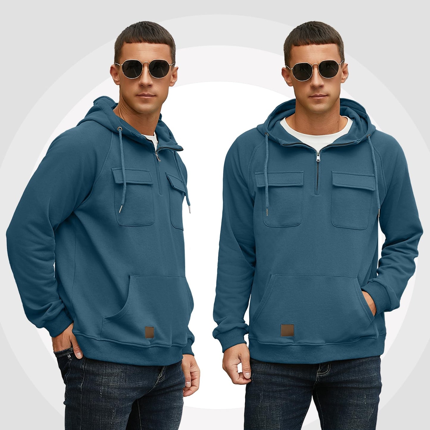 EBXN Men's Cargo Hoodies