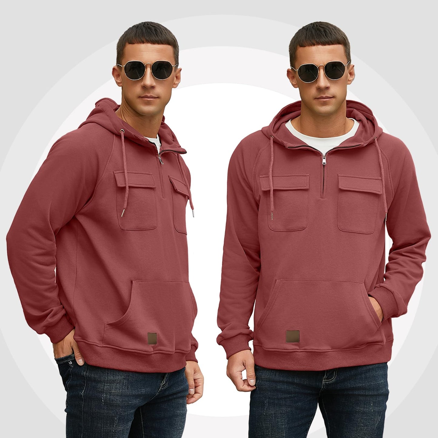 EBXN Men's Cargo Hoodies