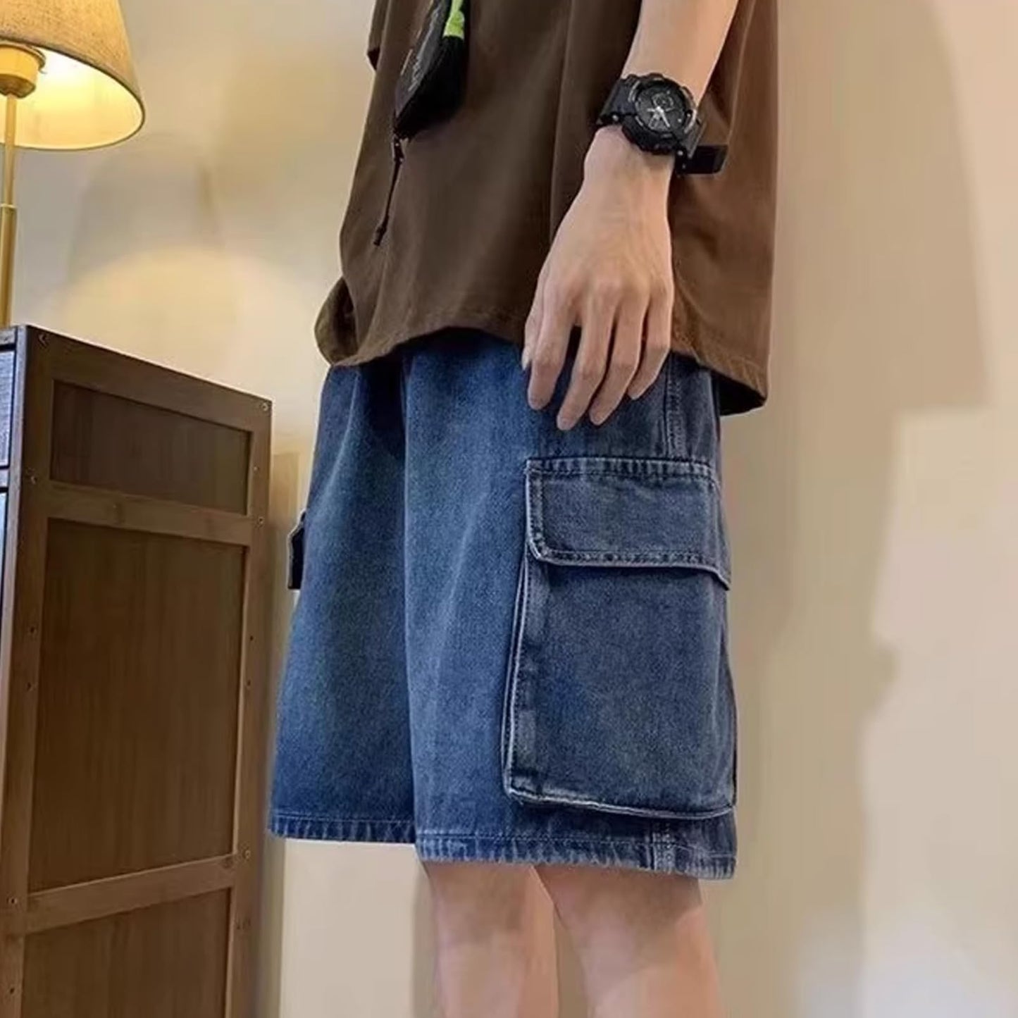 Baggy Jeans Shorts Men