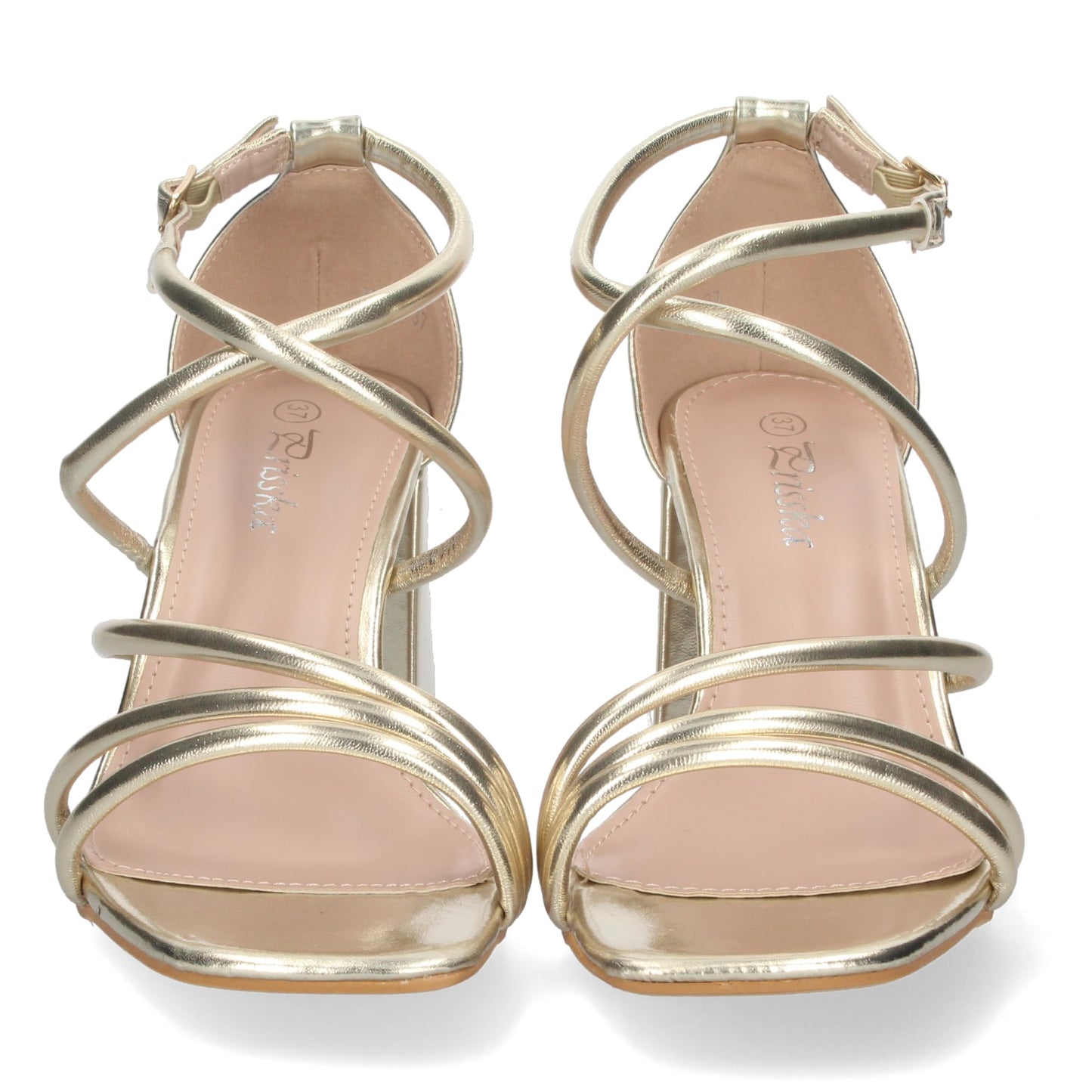EBXN Sandalia de Tacon para Mujer