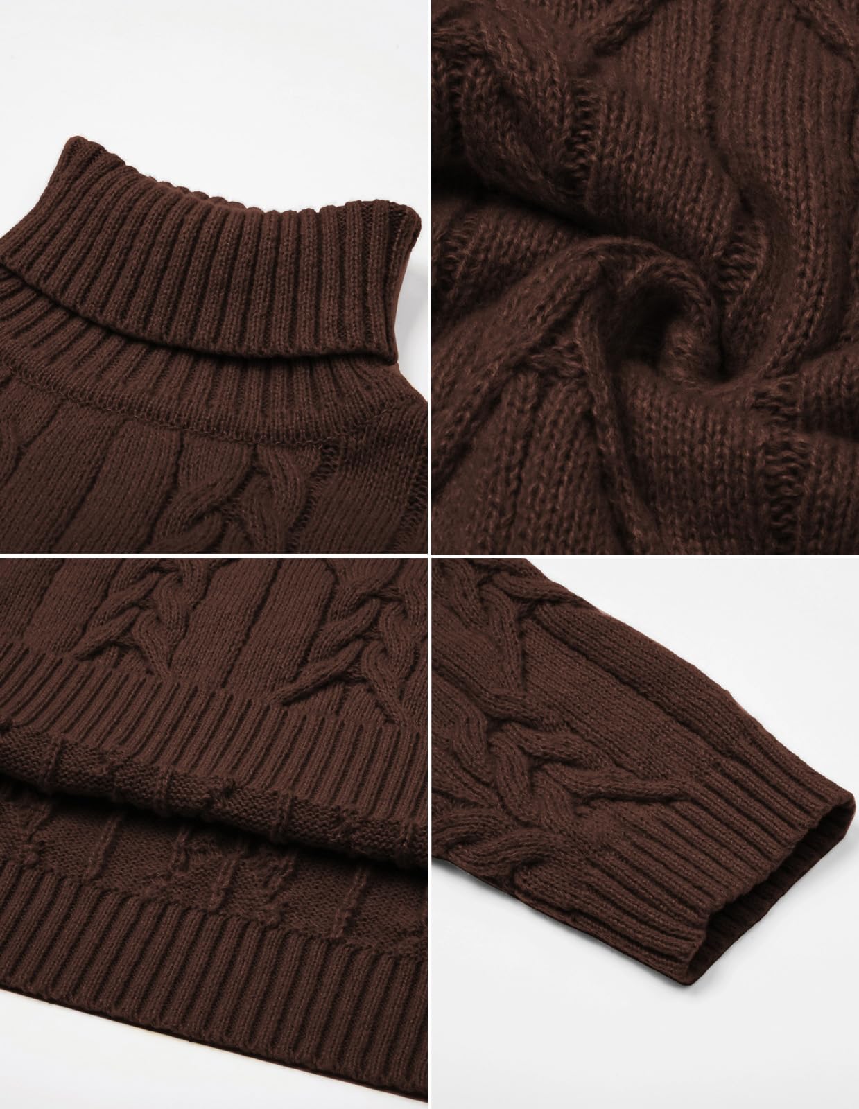 EBXN Men's Turtneck Pullover Sweaters
