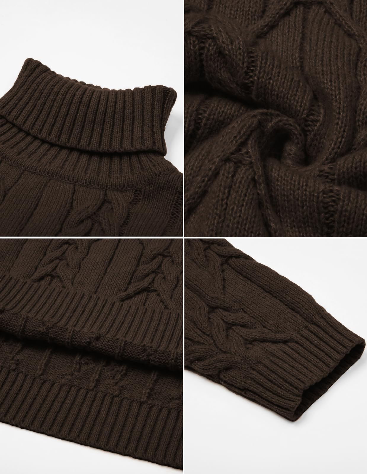 EBXN Men's Turtneck Pullover Sweaters