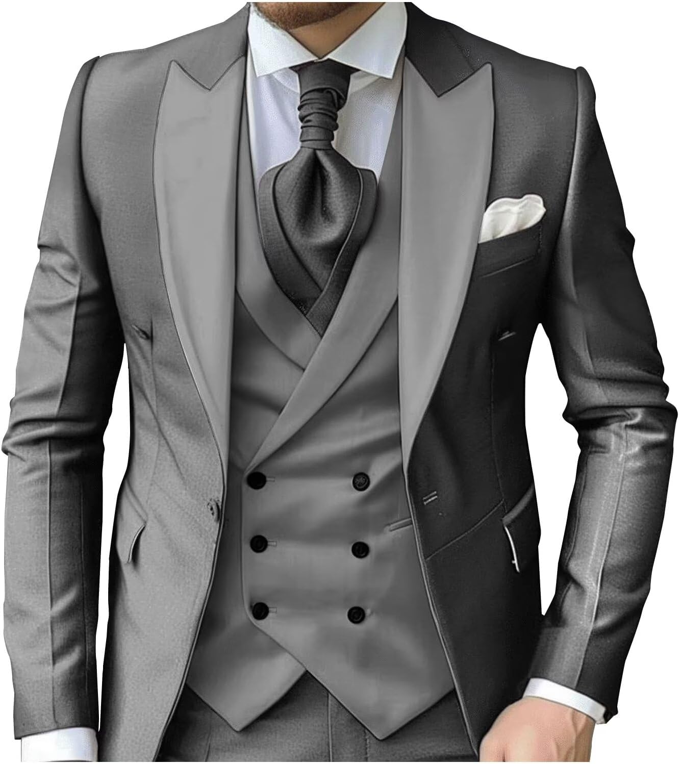 eBexxin - Suits for Men Slim Fit 3 Piece