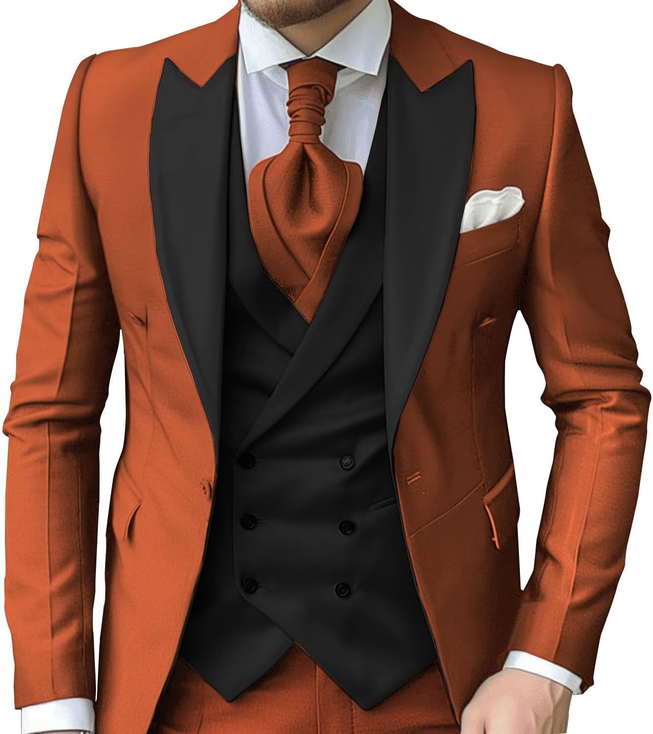eBexxin - Suits for Men Slim Fit 3 Piece