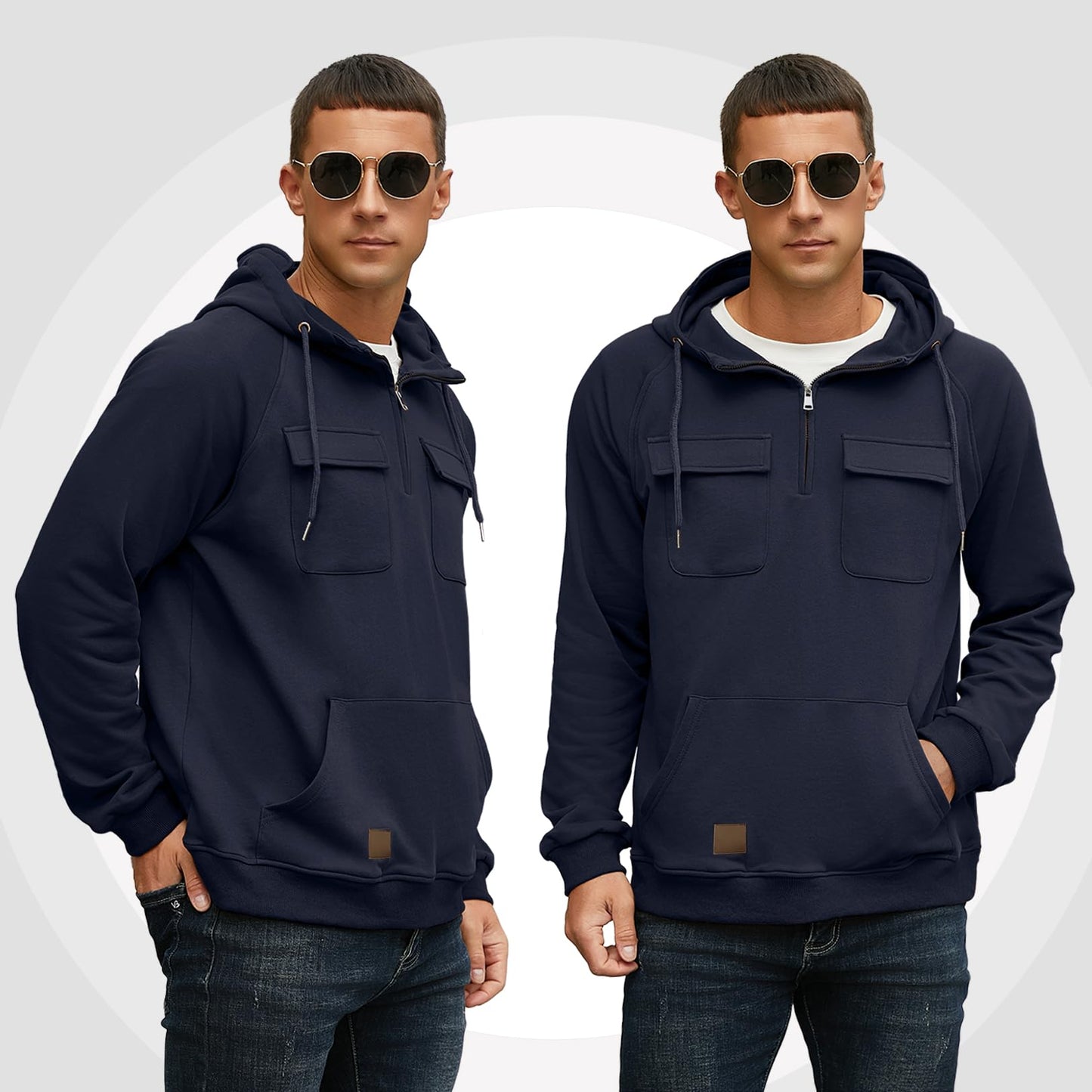 EBXN Men's Cargo Hoodies