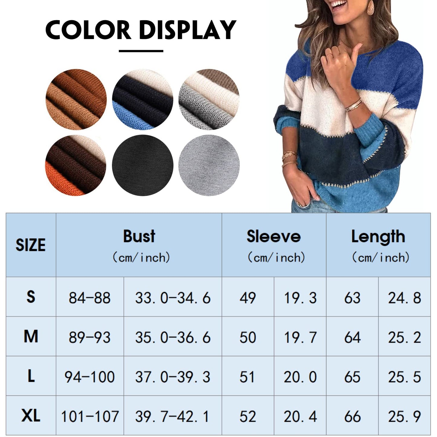 EBXN Jerseys De Punto para Mujer