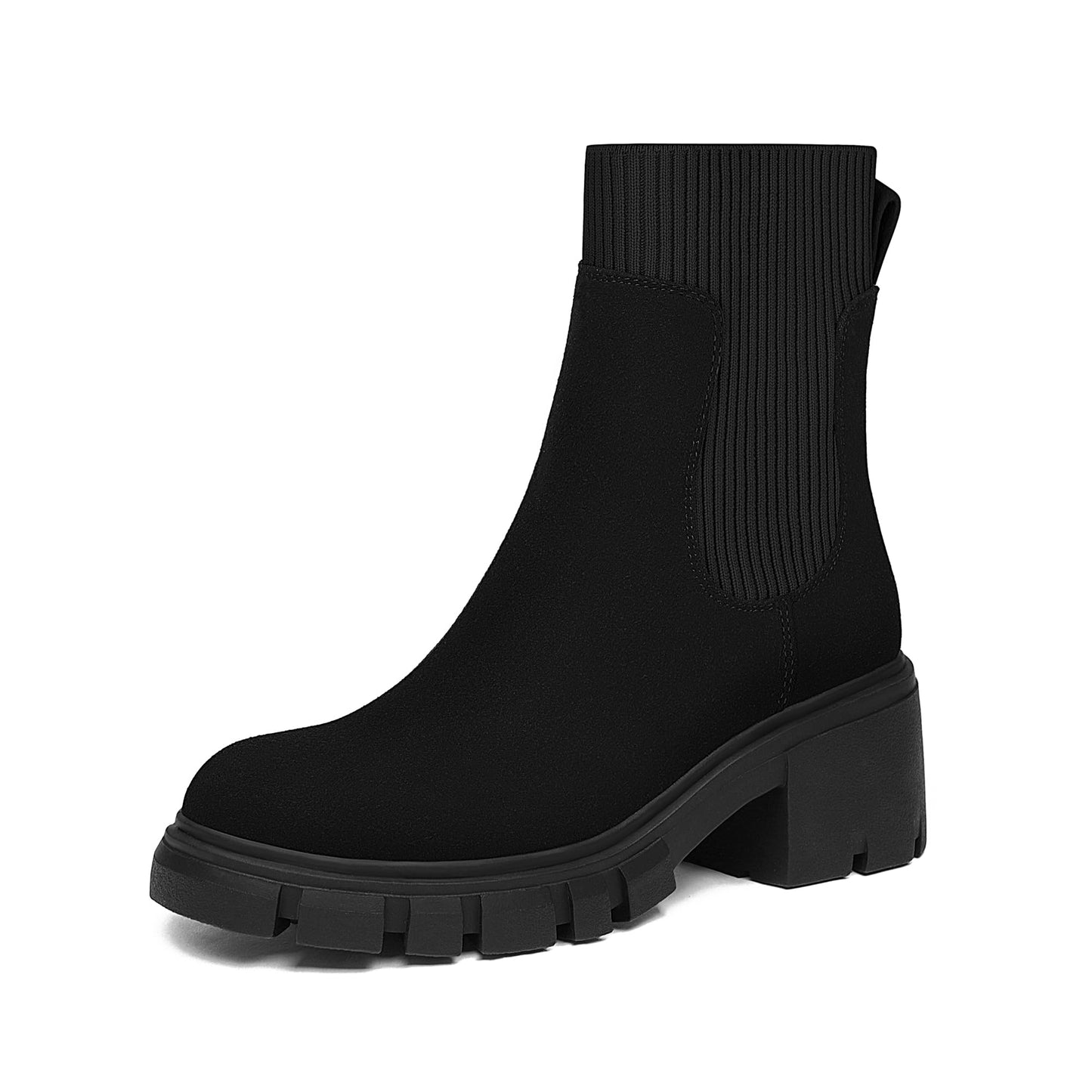 EBXN Women's Chelsea Boots Fashion Slip