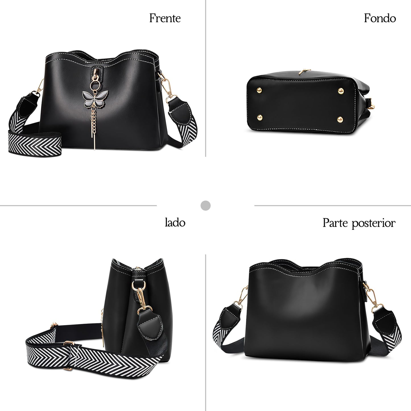 EBXN Bolso de Hombro de Moda para Mujer