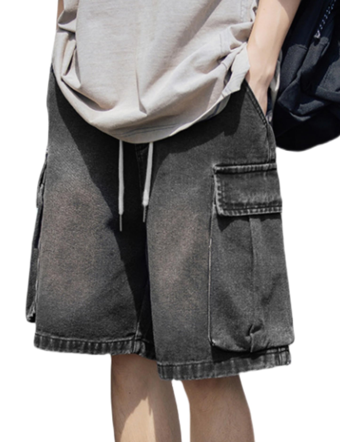 Baggy Jeans Shorts Men