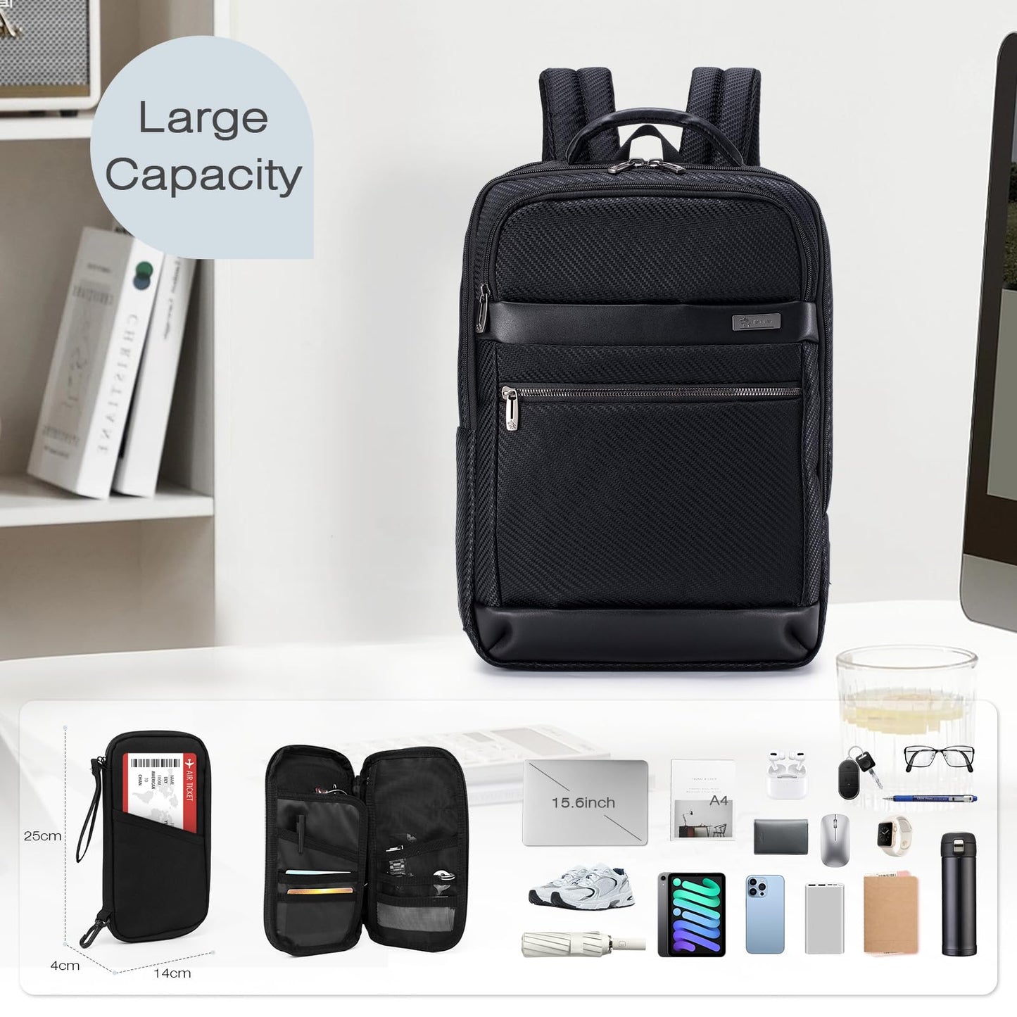 EBXN Mochila Viaje Cabina Avion