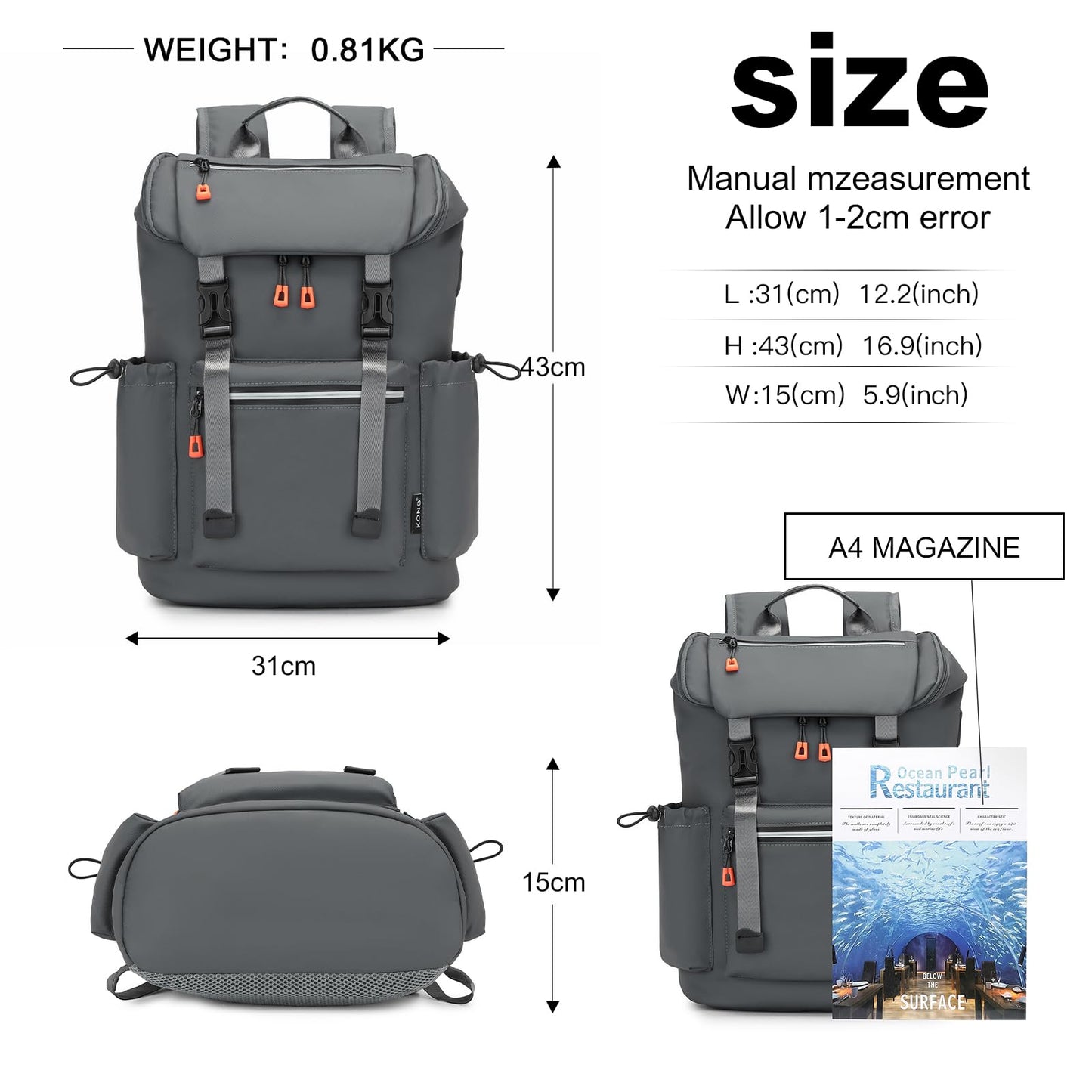 EBXN Mochila de Viaje